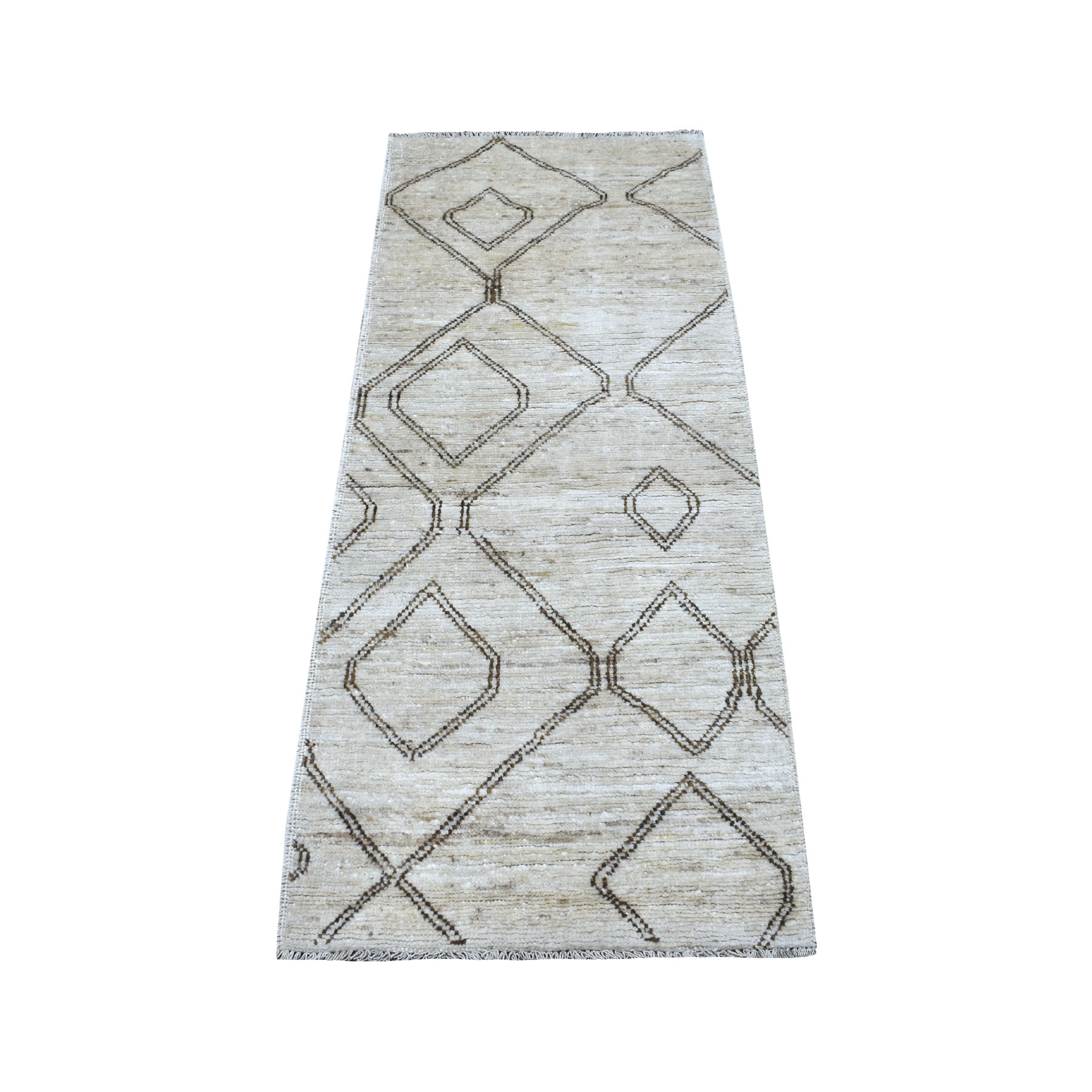 Nomadic And Village Collection Hand Knotted Ivory Rug No: 1112834