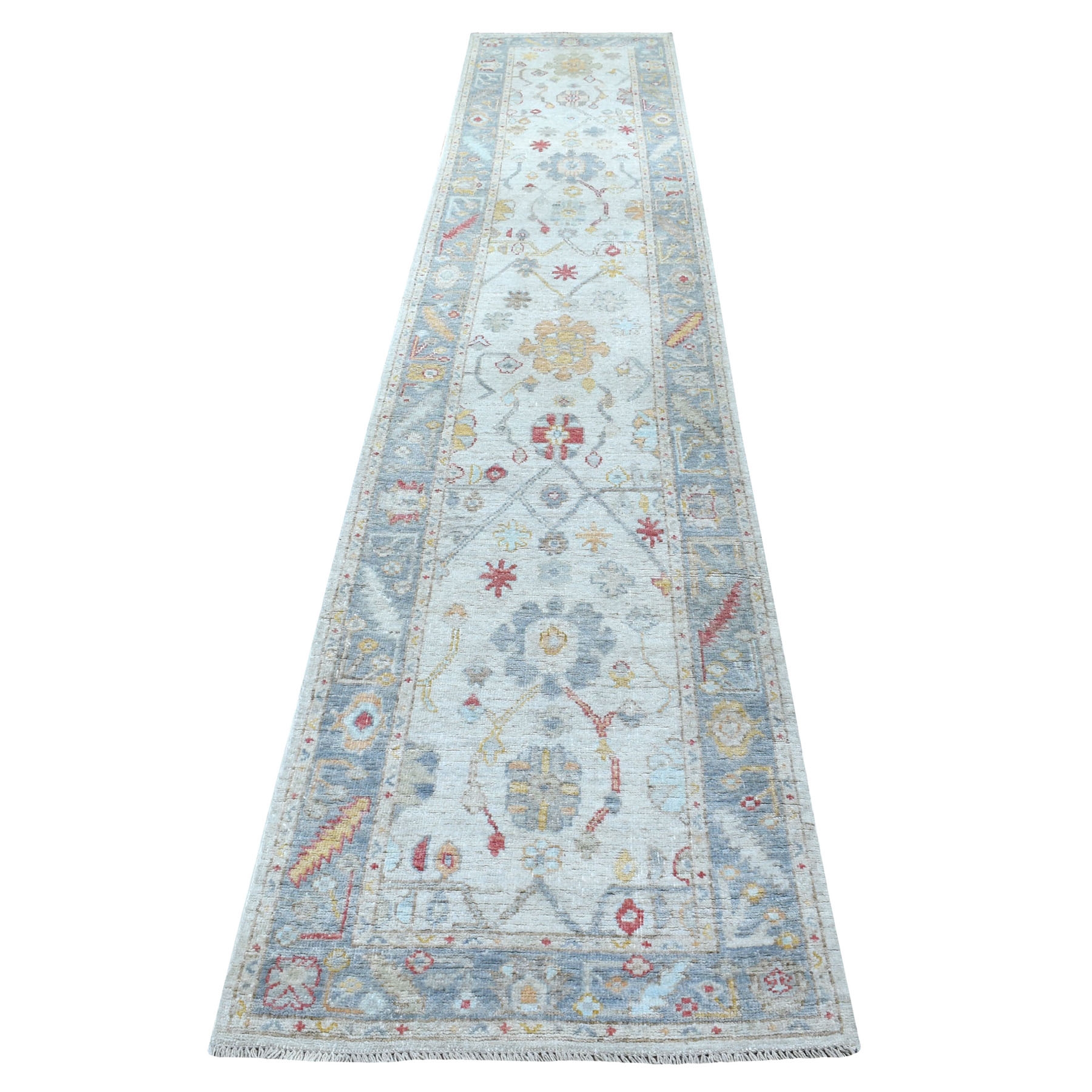 Agra And Turkish Collection Hand Knotted Grey Rug No: 1113132