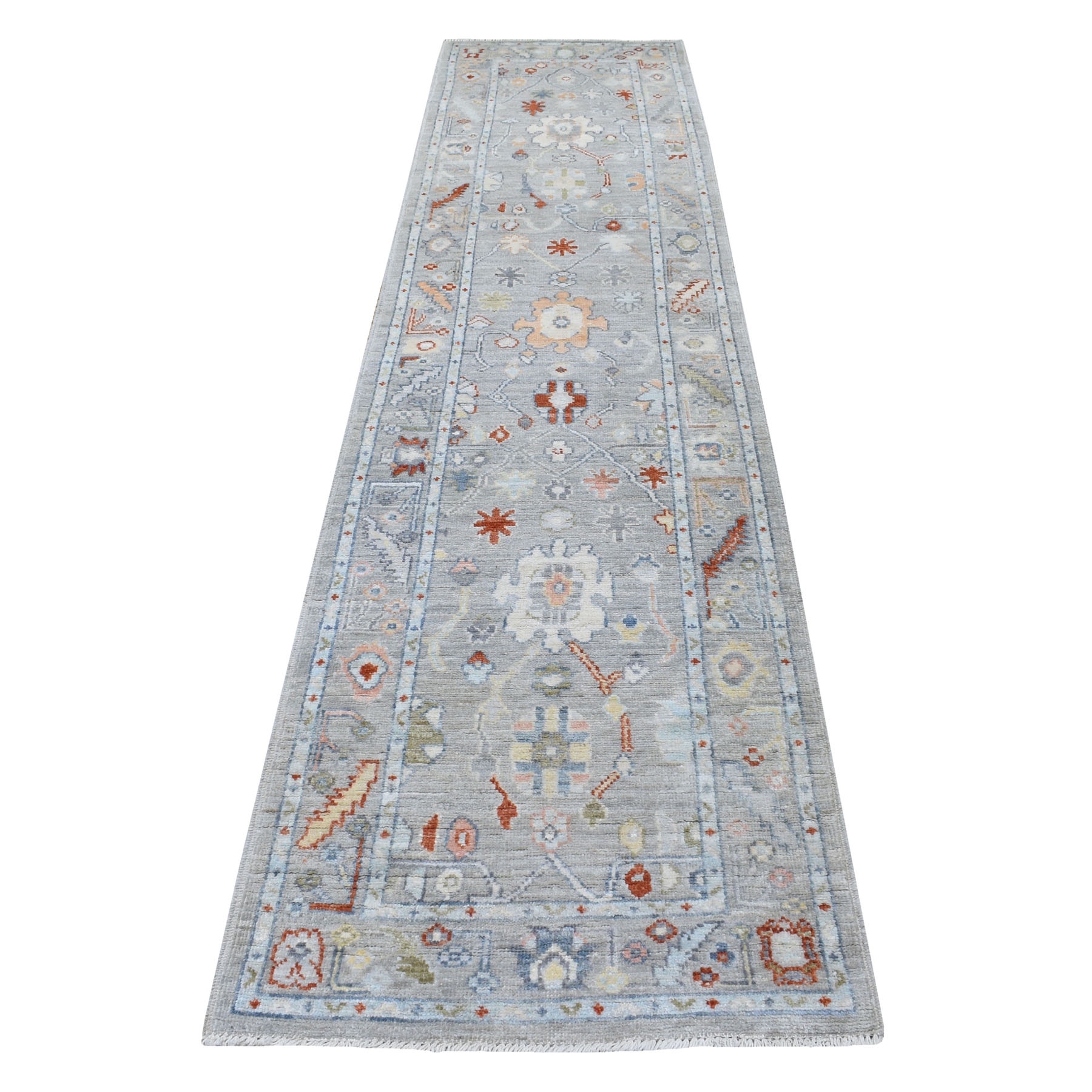 Agra And Turkish Collection Hand Knotted Grey Rug No: 1113138