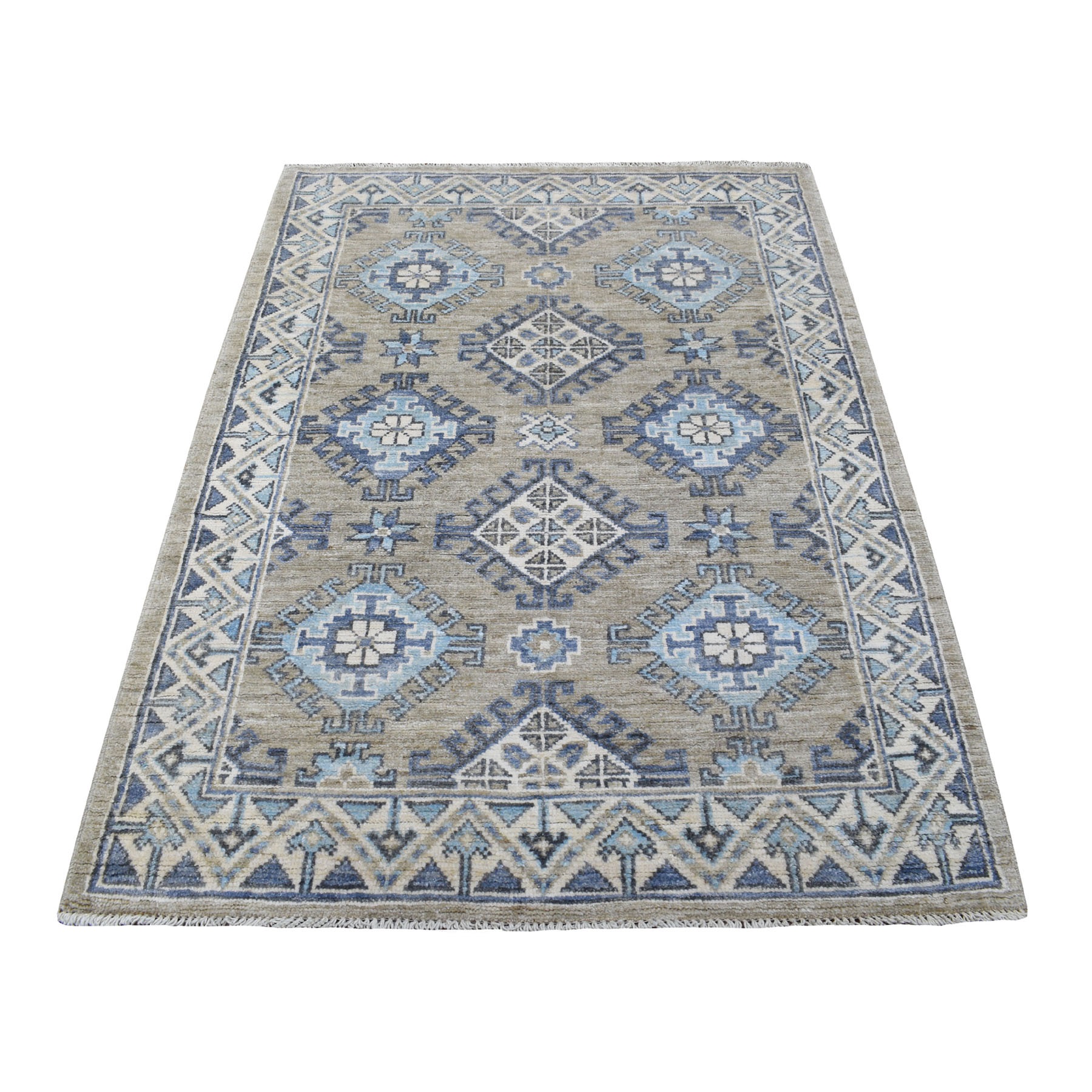 Agra And Turkish Collection Hand Knotted Grey Rug No: 1113310