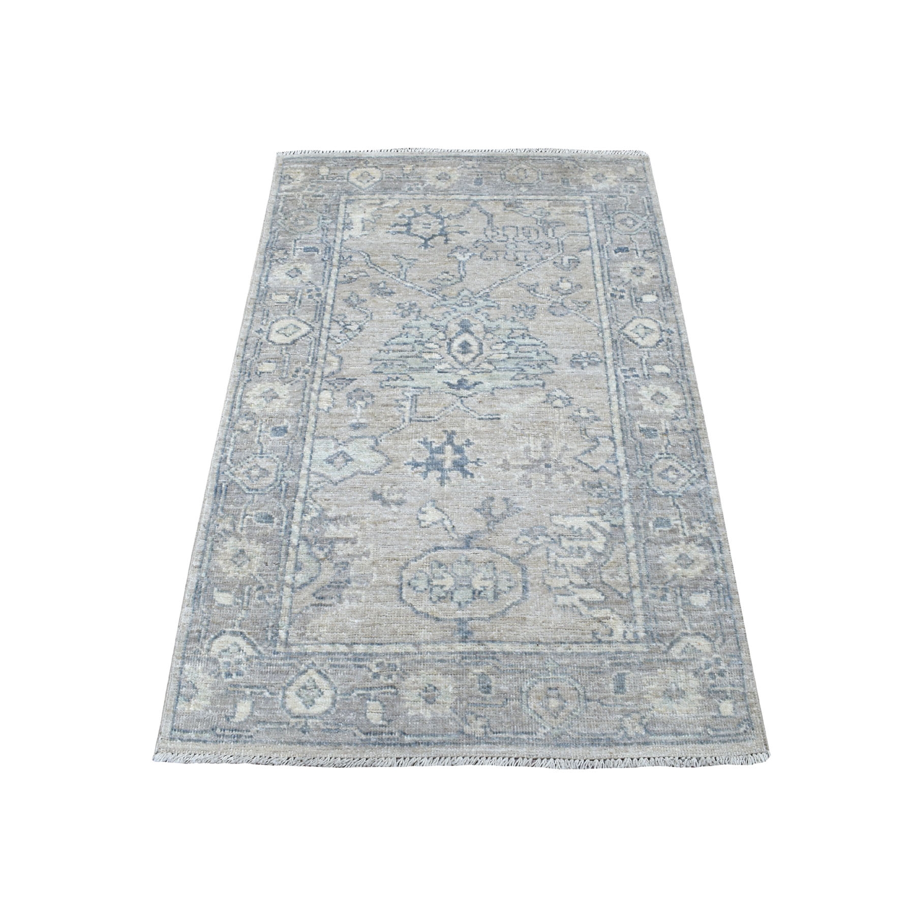 Agra And Turkish Collection Hand Knotted Beige Rug No: 1113692