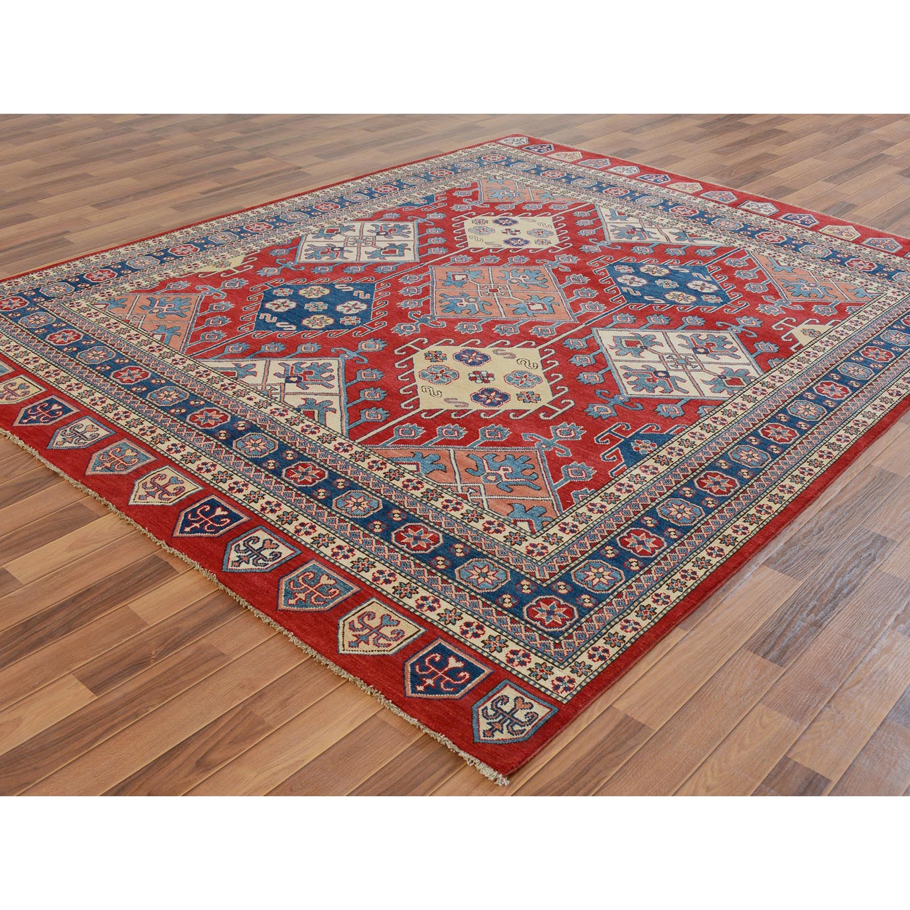 8-x9-8  Red Special kazak All OverDesign Pure wool Hand Knotted Oriental Rug 