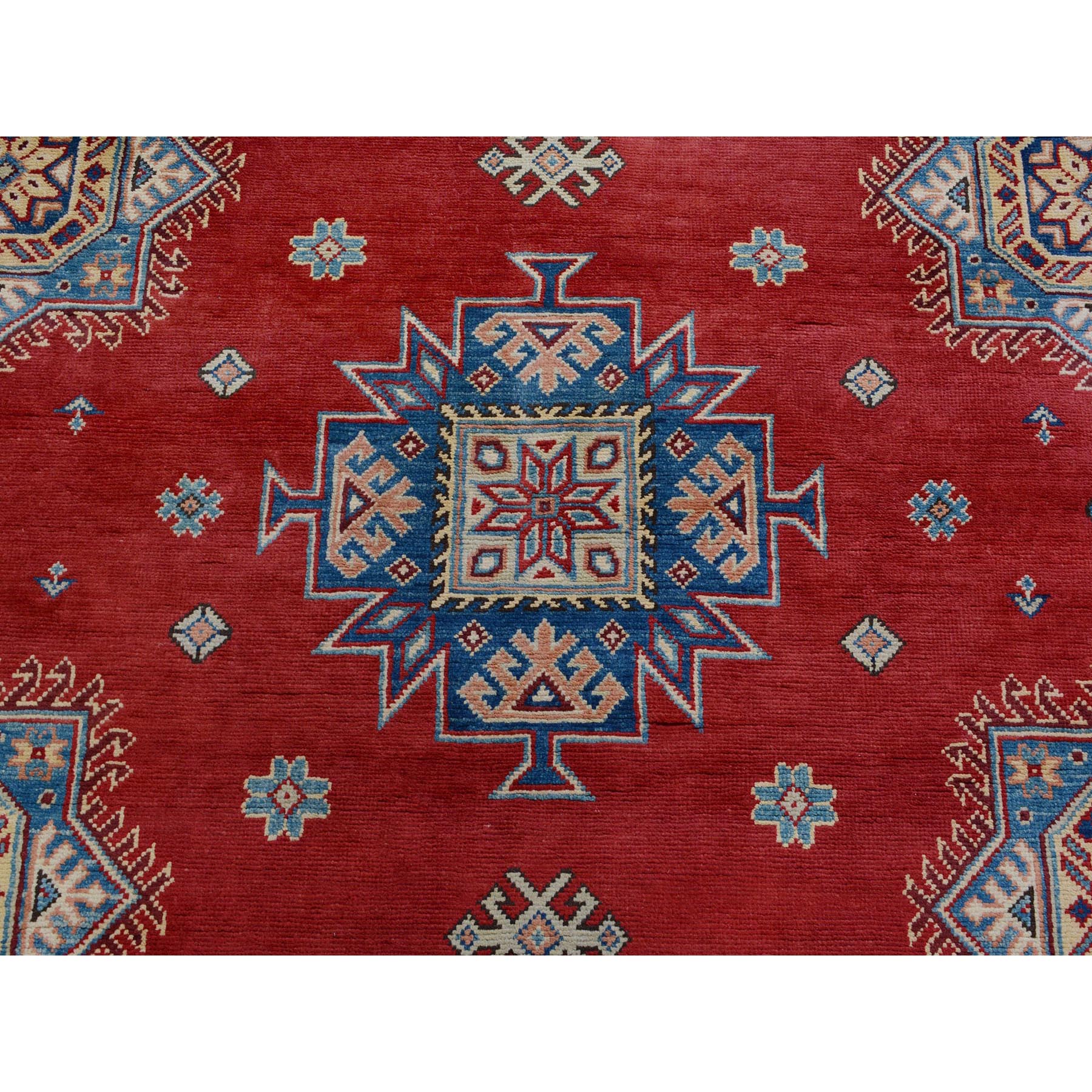 10-3 x14- Red Special kazak All Over Design Pure wool Hand Knotted Oriental Rug 