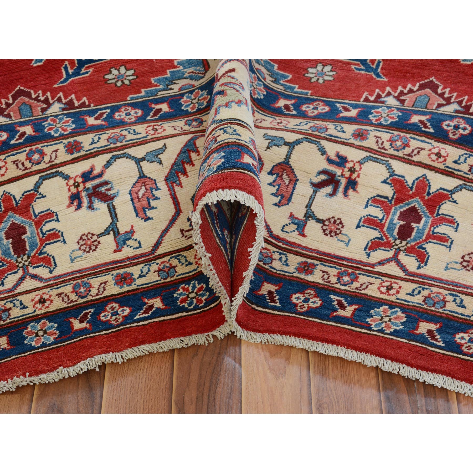 9-10 x13-9  Red Special kazak All Over Design Pure wool Hand Knotted Oriental Rug 