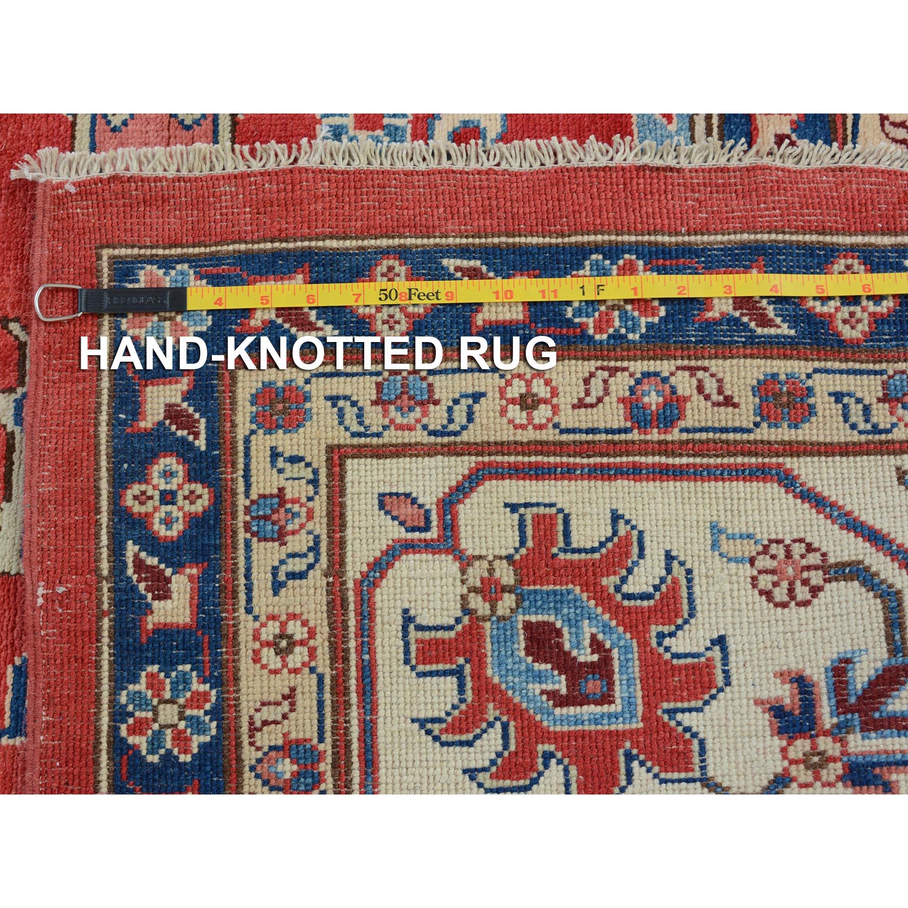 9-10 x13-9  Red Special kazak All Over Design Pure wool Hand Knotted Oriental Rug 