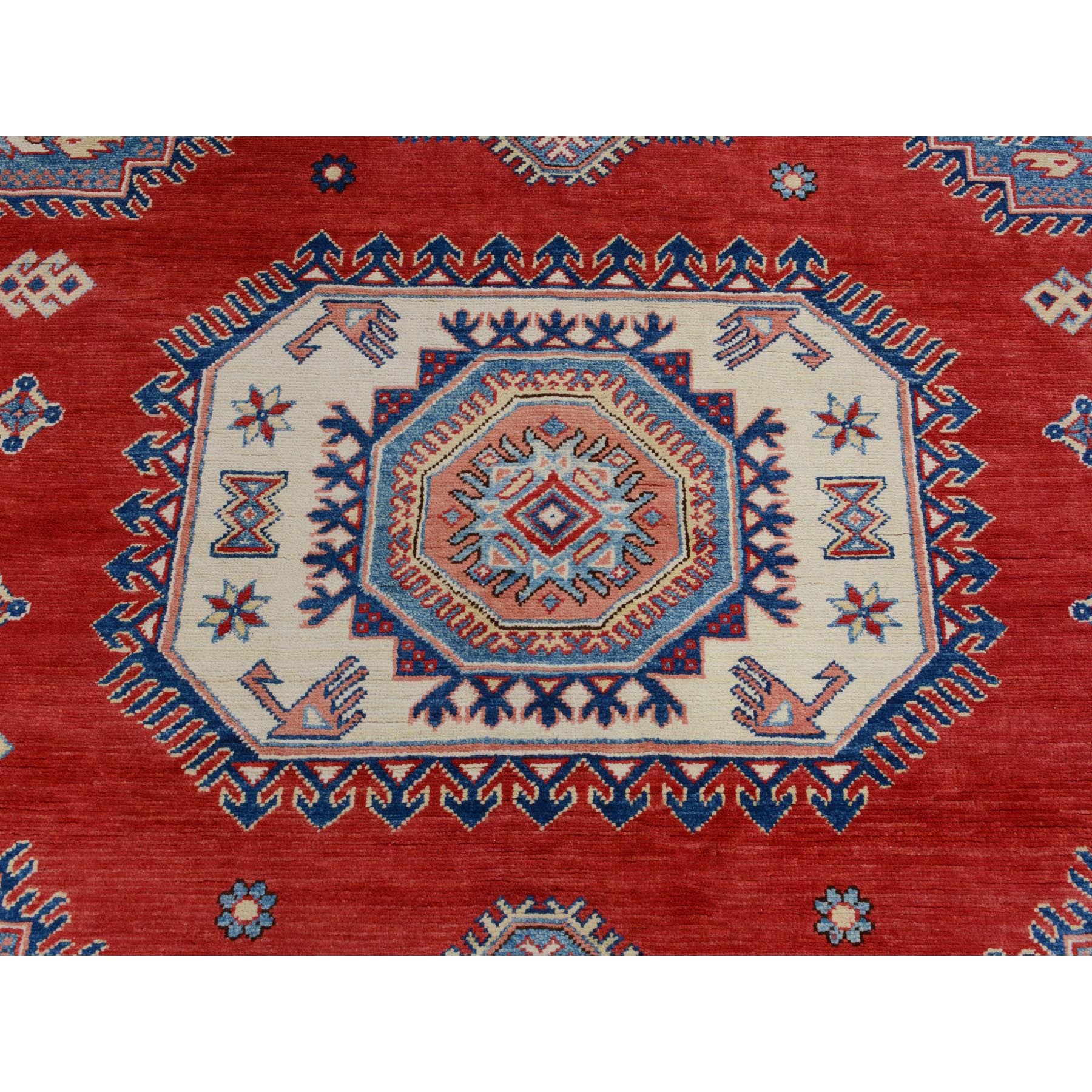 10-x13-10  Red Special kazak All Over Design Pure wool Hand Knotted Oriental Rug 