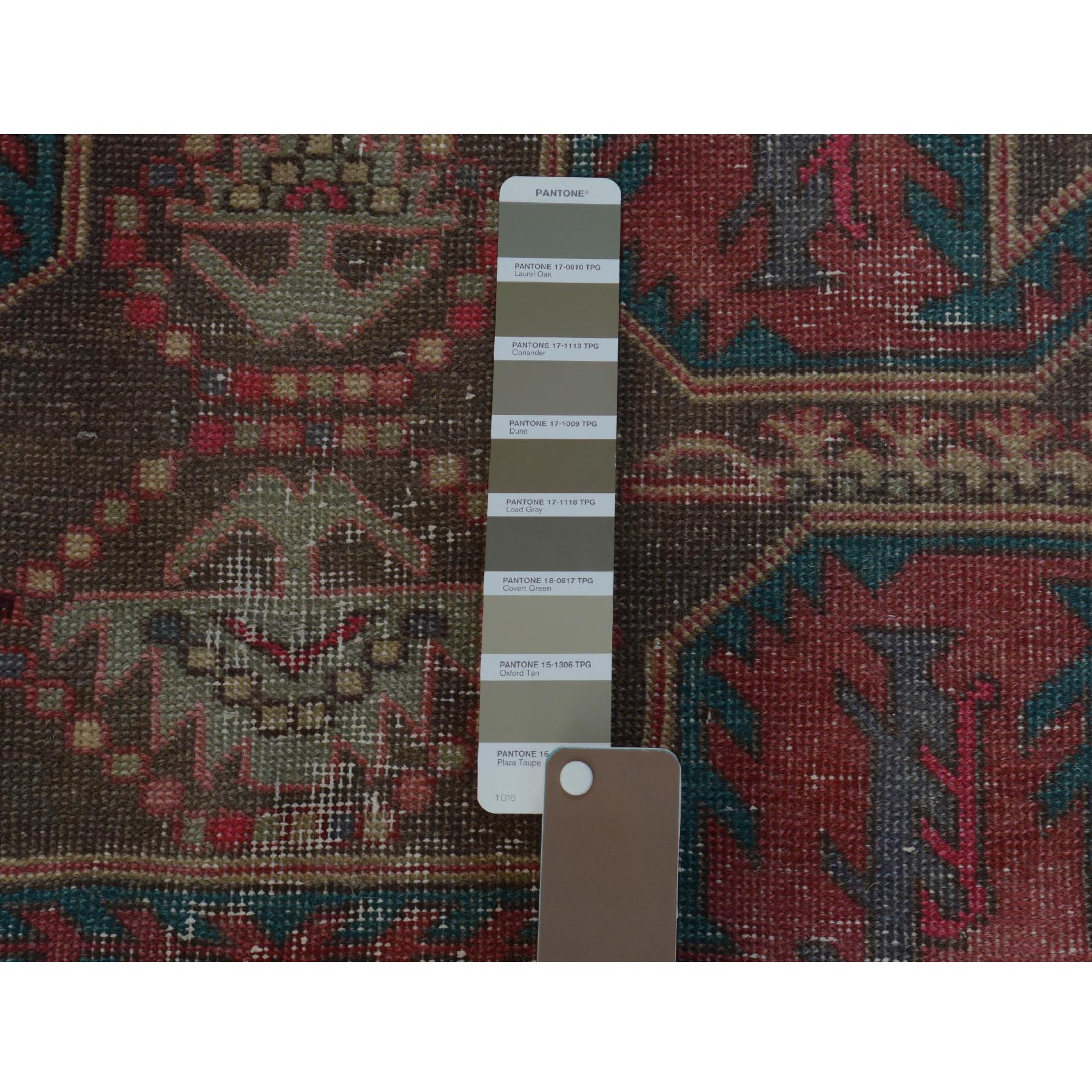 4-6 x10-8  Gray Old And Worn Down North West Persian Wide Runner Hand Knotted Oriental Rug 