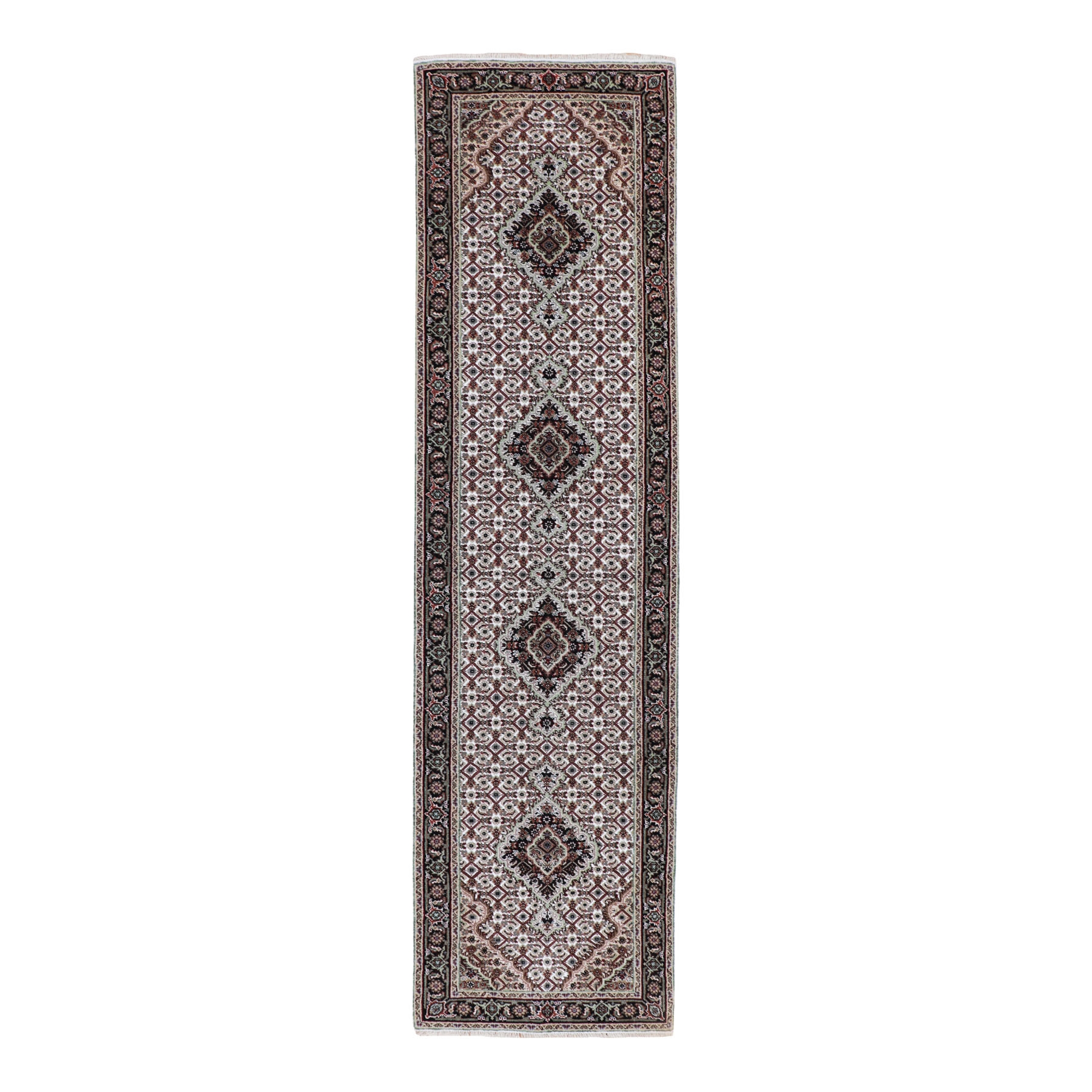 traditional Silk Hand-Knotted Area Rug 2'8