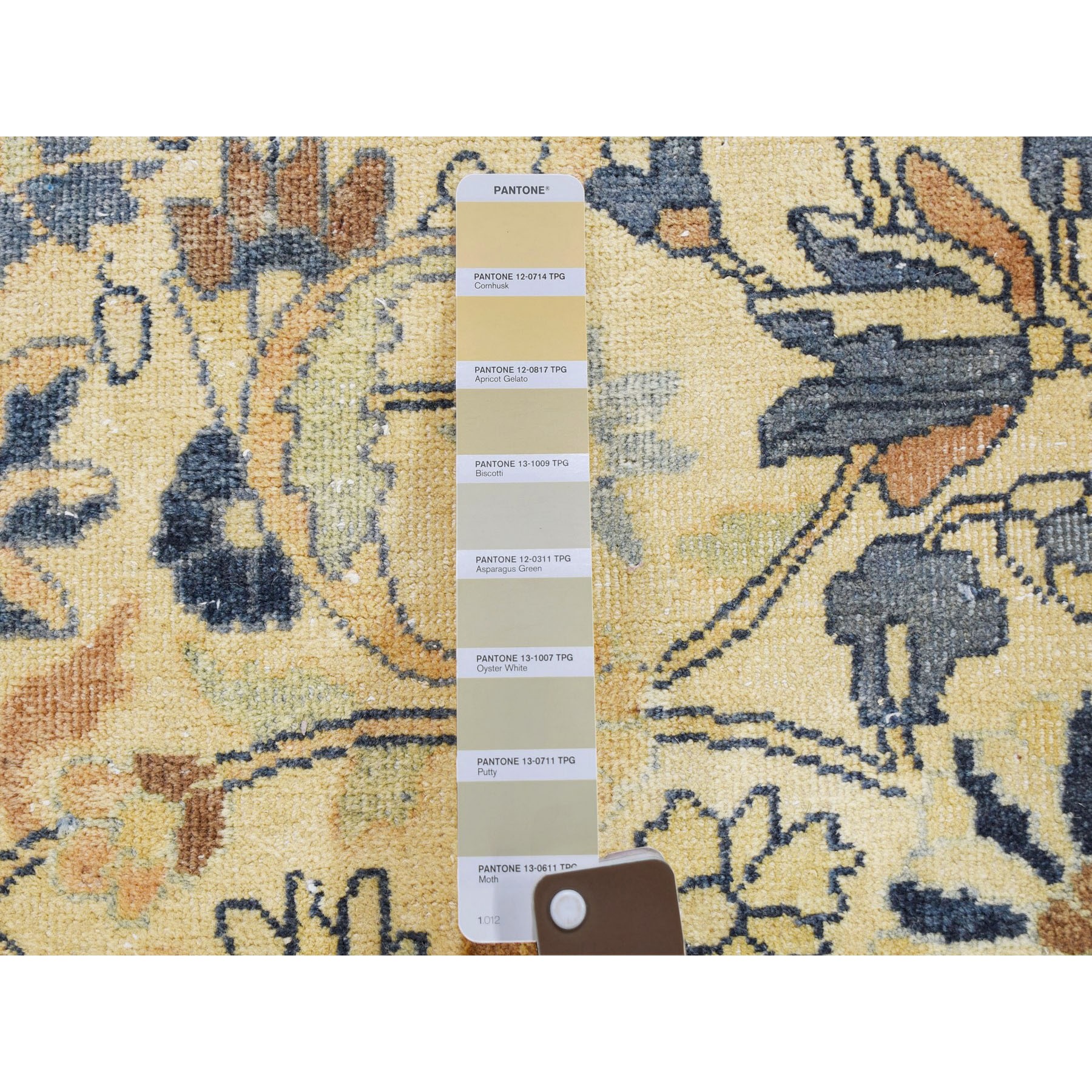 13'7"x23' Cream Color Oversized Antique Soft Colors Persian Khorasan Even Wear Hand Knotted Oriental Rug Sh59305