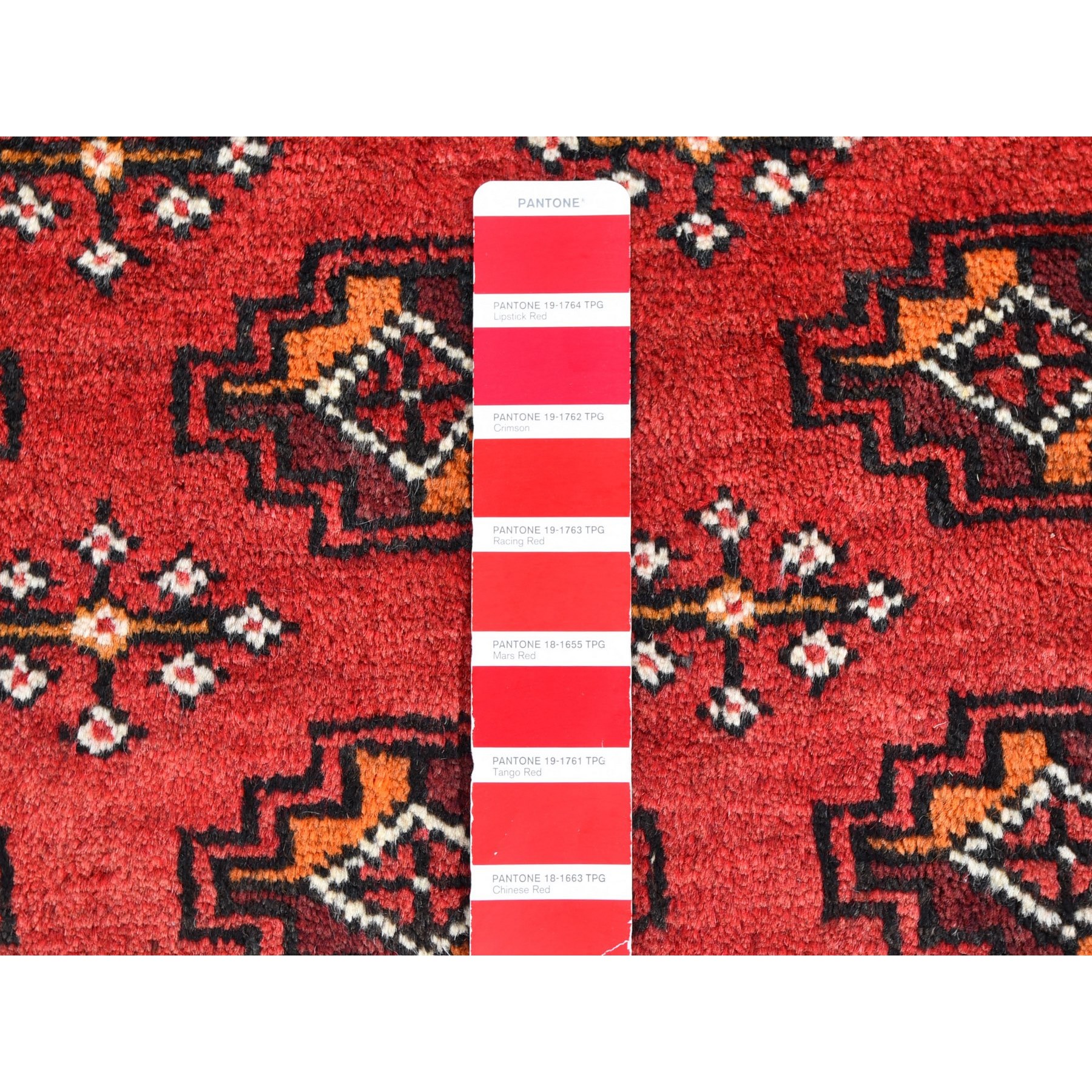 3'10"x7'4" Red Vintage Persian Baluch Hand Knotted Organic Wool Oriental Rug Sh59758