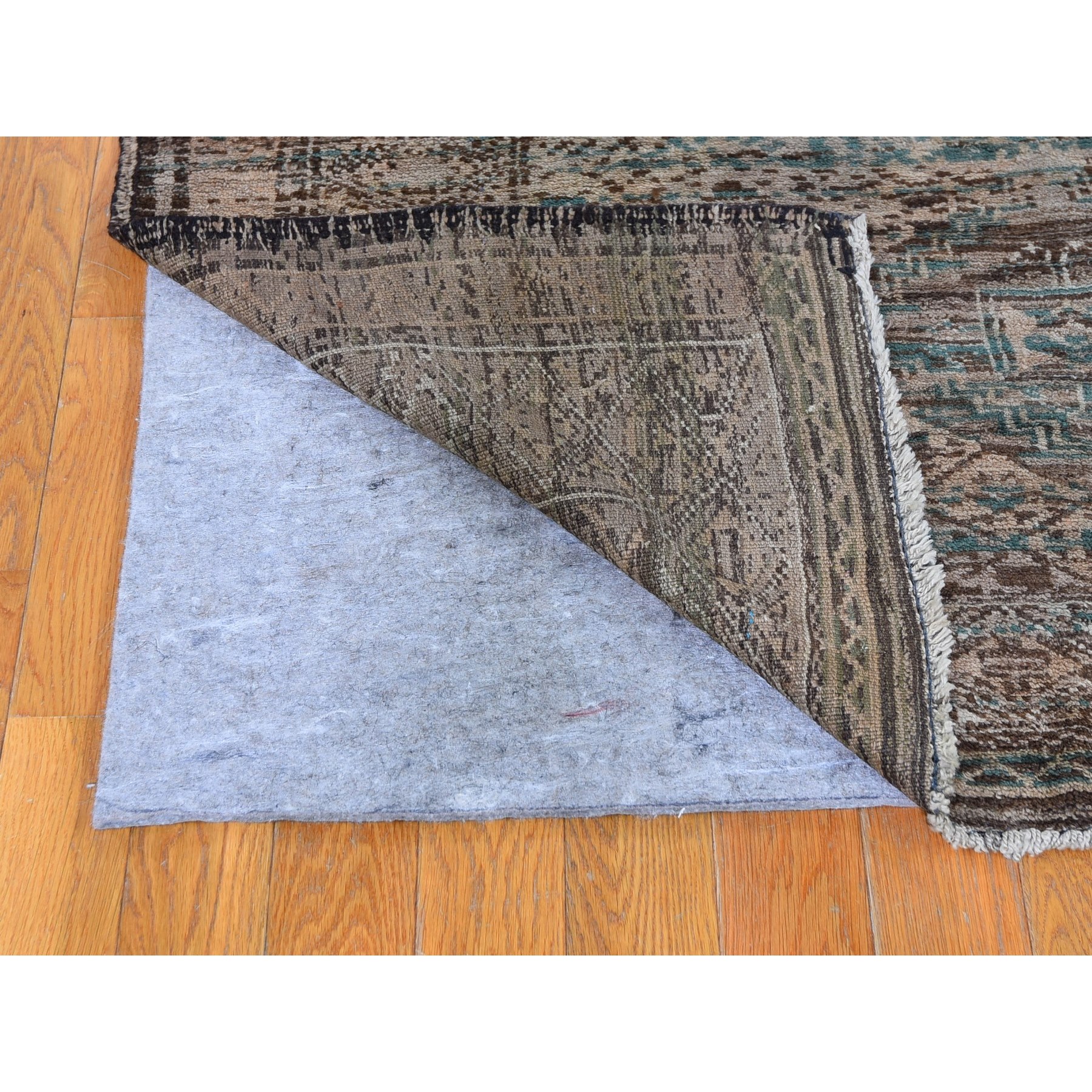 4'x8' Washed out and Vintage Afghan Baluch Pure Wool Hand Knotted Oriental Rug Sh59770