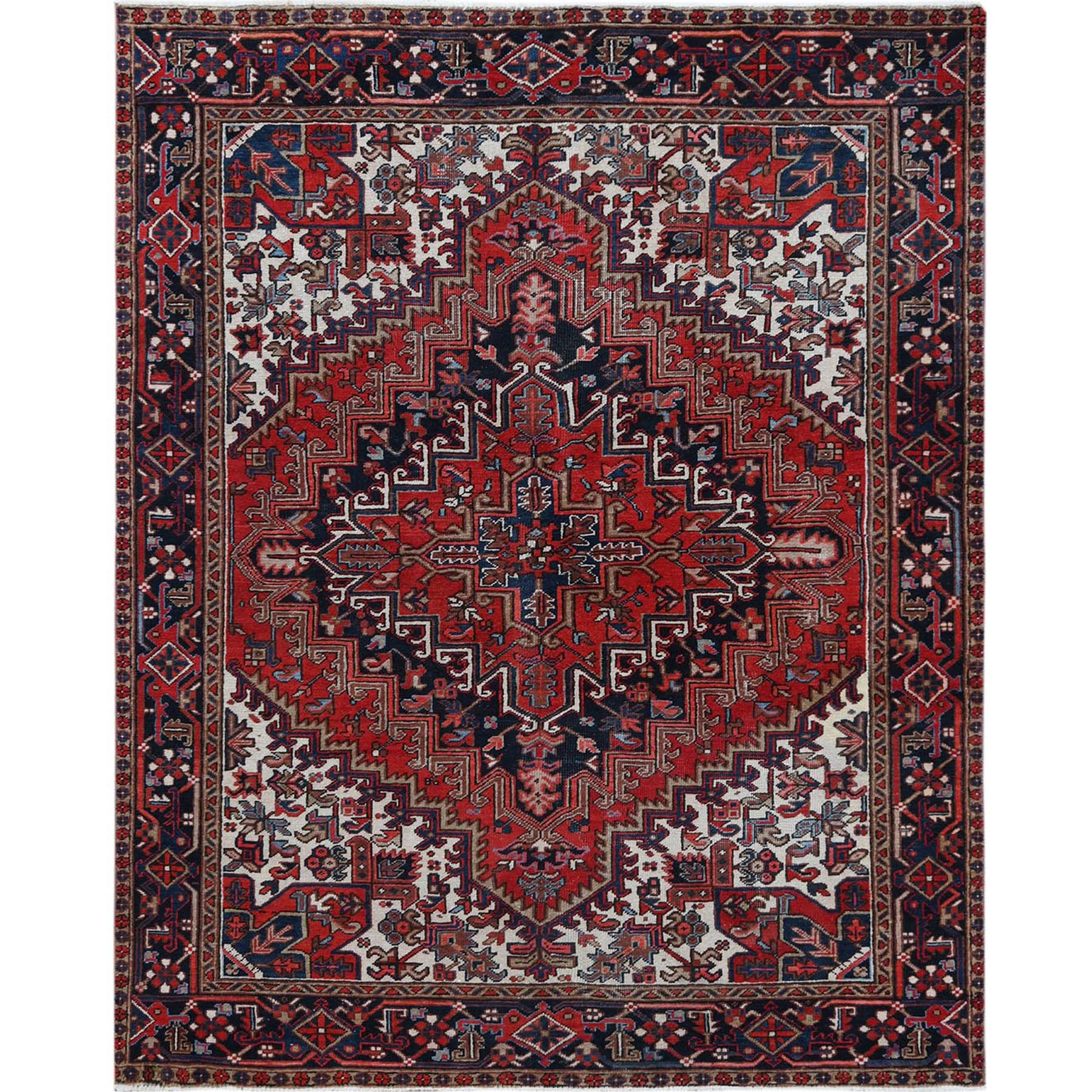Serapi Heriz and Bakhshayesh Collection Hand Knotted Red Rug No: 1120806