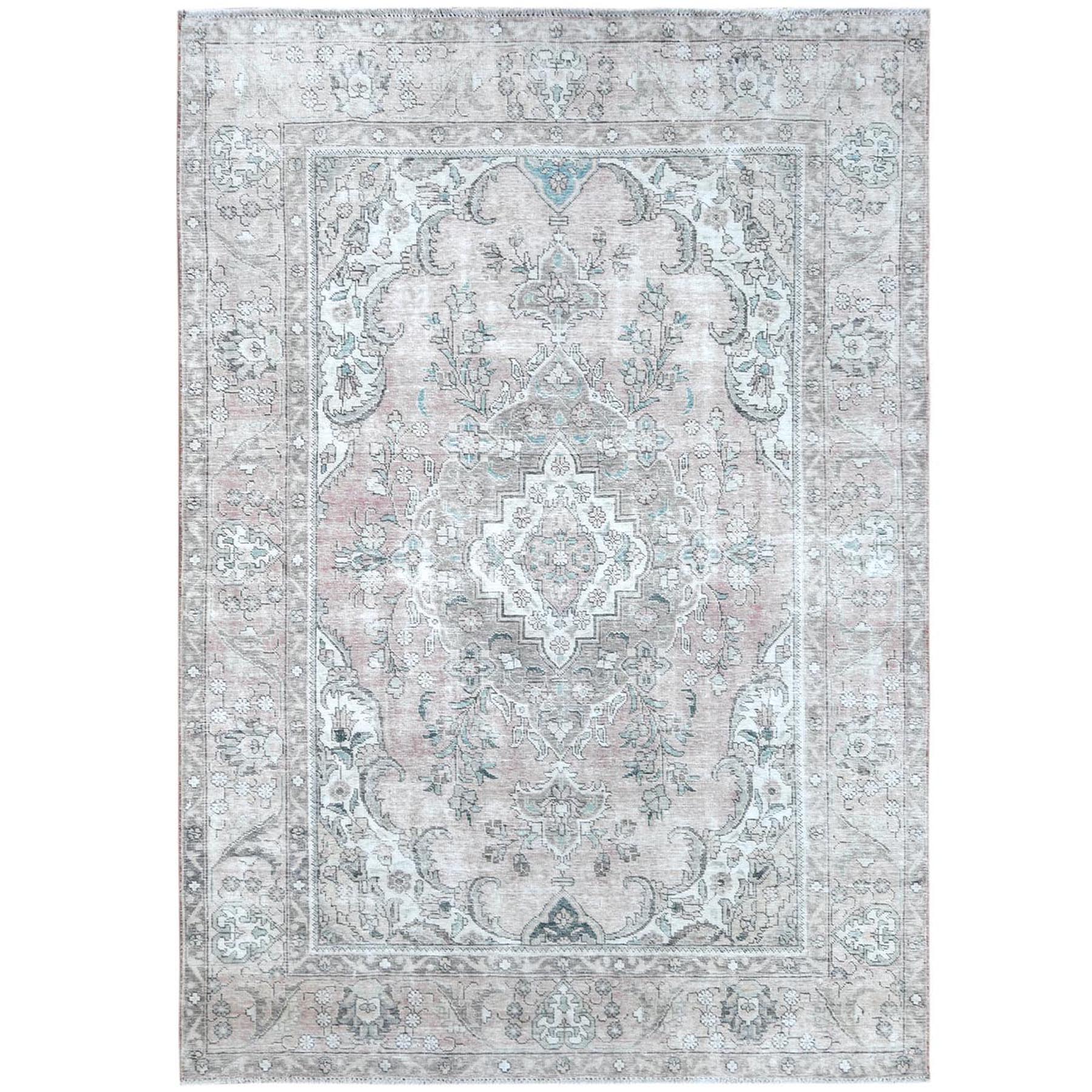 Fetneh Collection And Vintage Overdyed Collection Hand Knotted Red Rug No: 1120938