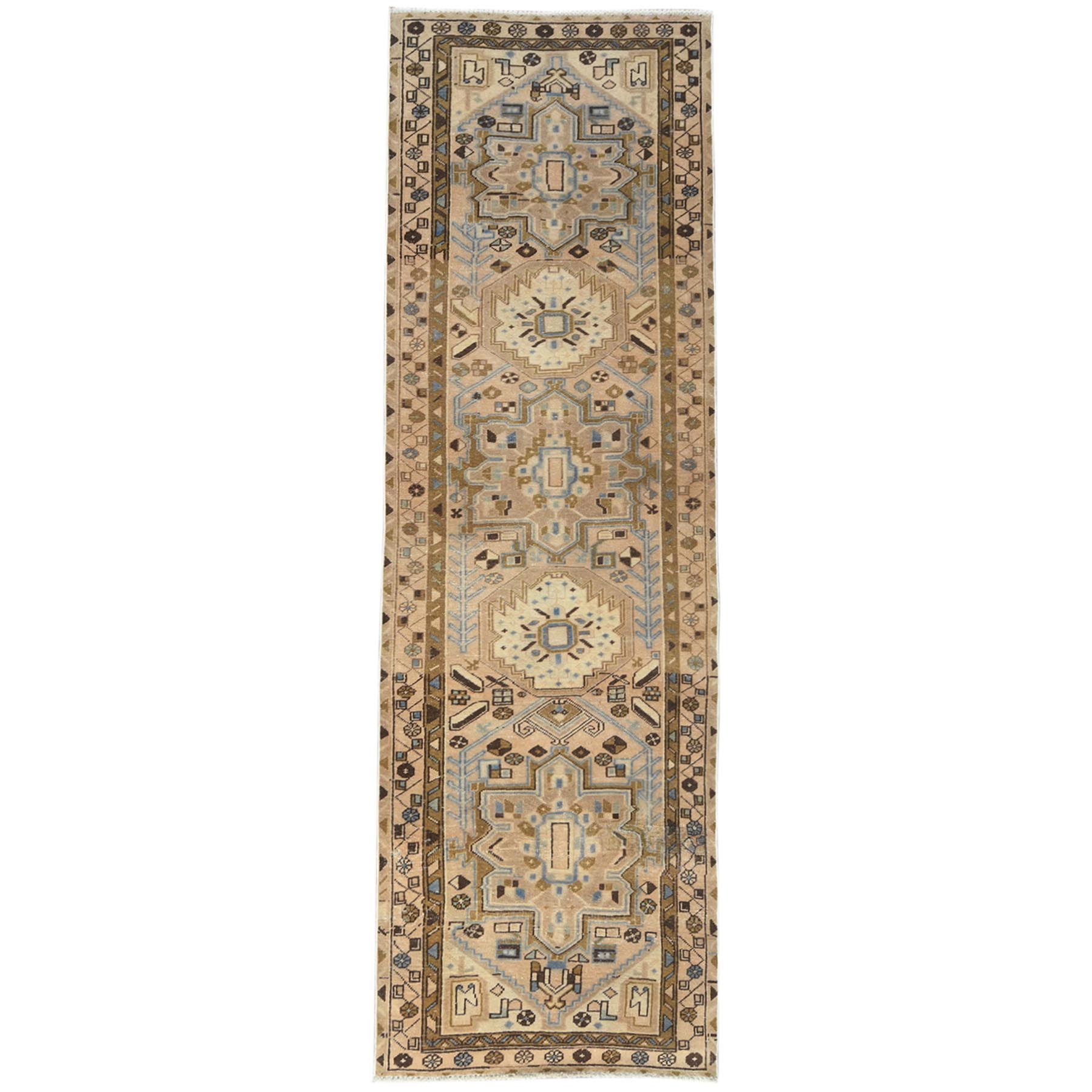 Fetneh Collection And Vintage Overdyed Collection Hand Knotted Brown Rug No: 1121036