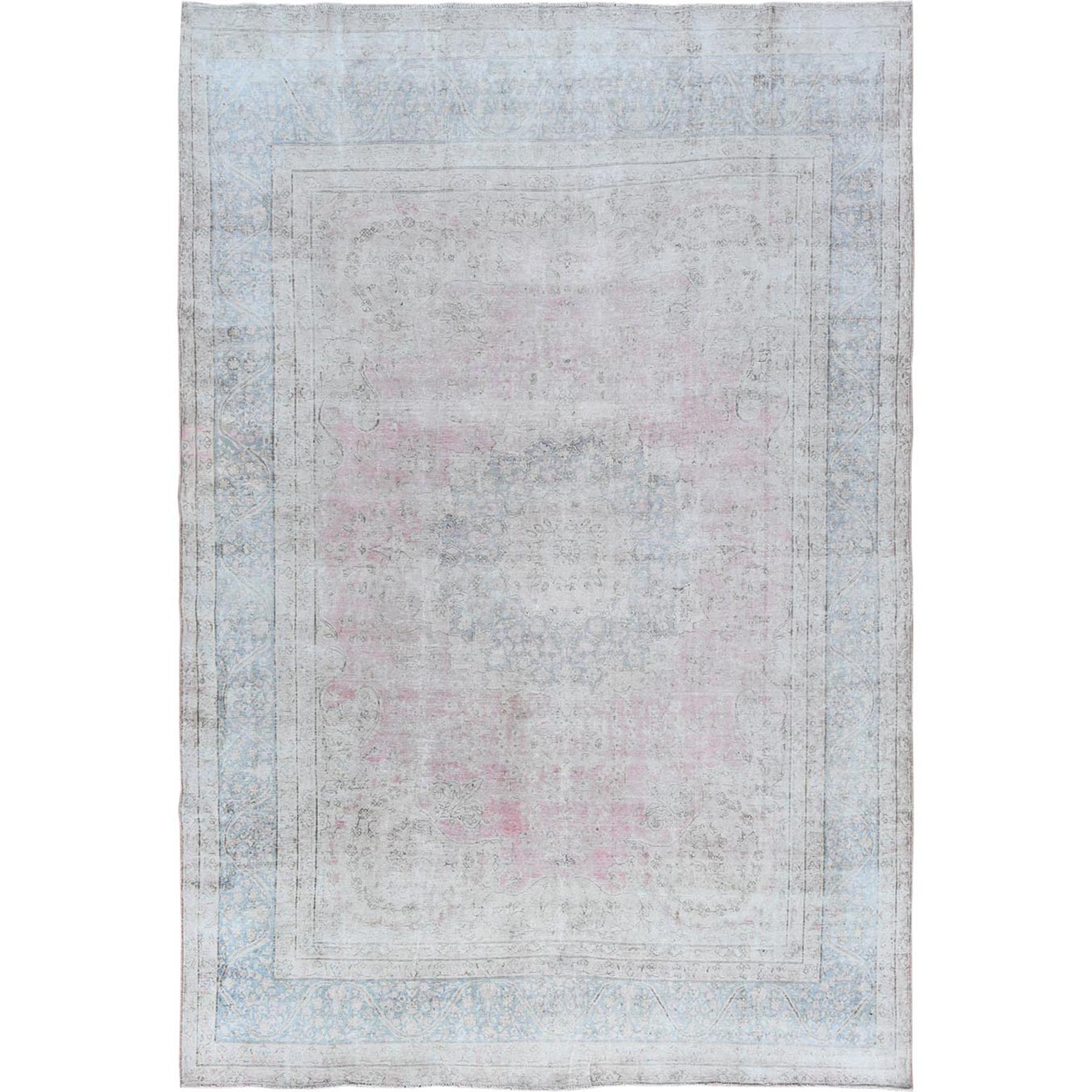 Fetneh Collection And Vintage Overdyed Collection Hand Knotted Pink Rug No: 1121056