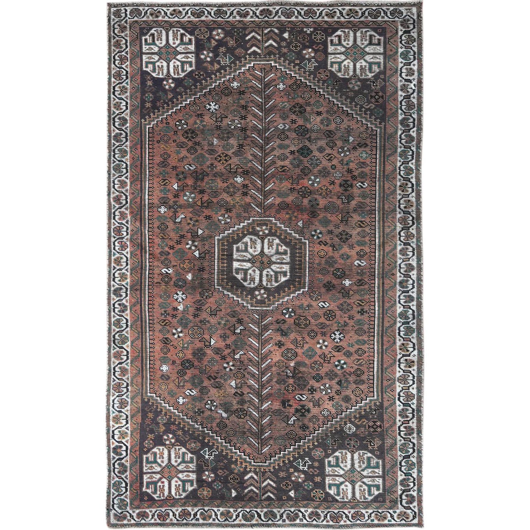 Fetneh Collection And Vintage Overdyed Collection Hand Knotted Red Rug No: 1121184