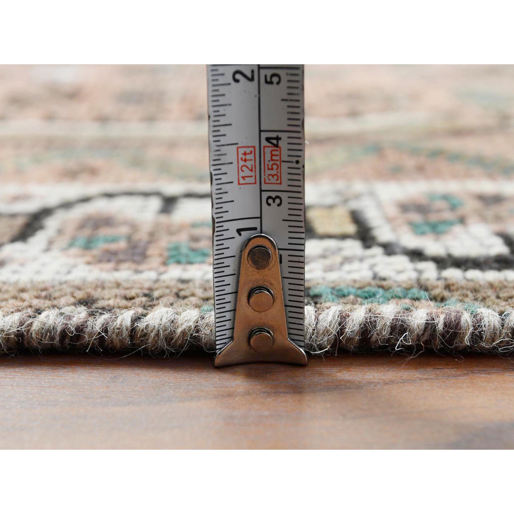 4'8"x8'2" Semi Antique Deep Red Persian Shiraz Clean Hand Knotted Natural Wool Oriental Rug Sh60592