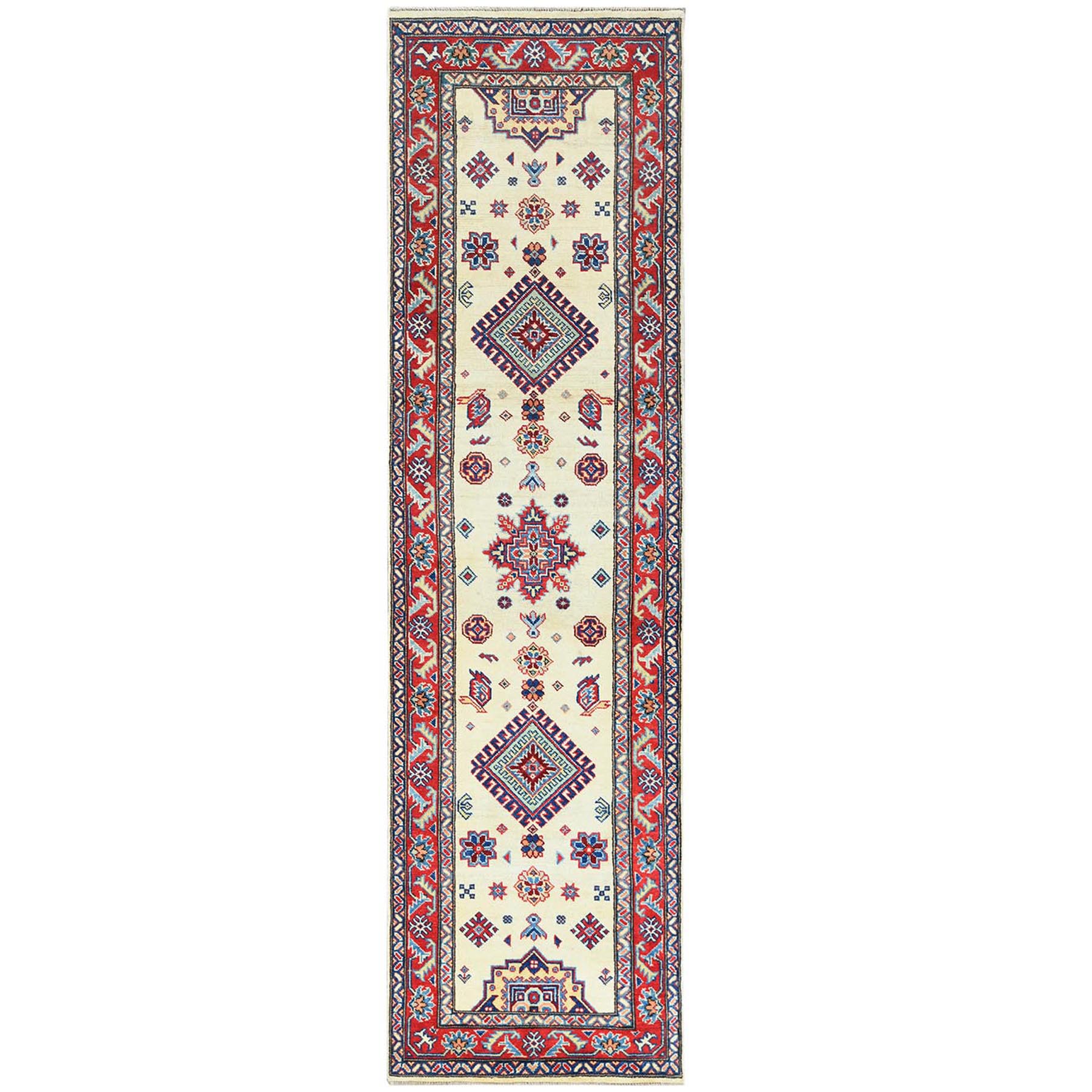 Caucasian Collection Hand Knotted Ivory Rug No: 1121450