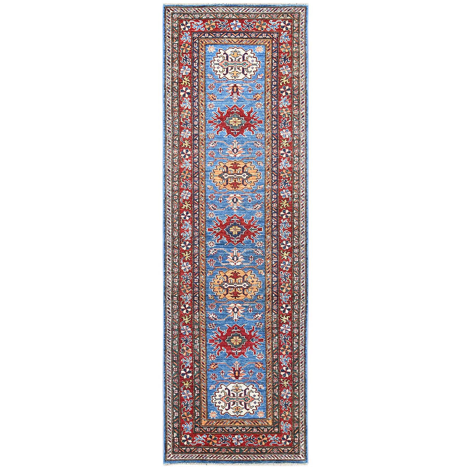 Caucasian Collection Hand Knotted Blue Rug No: 1121550