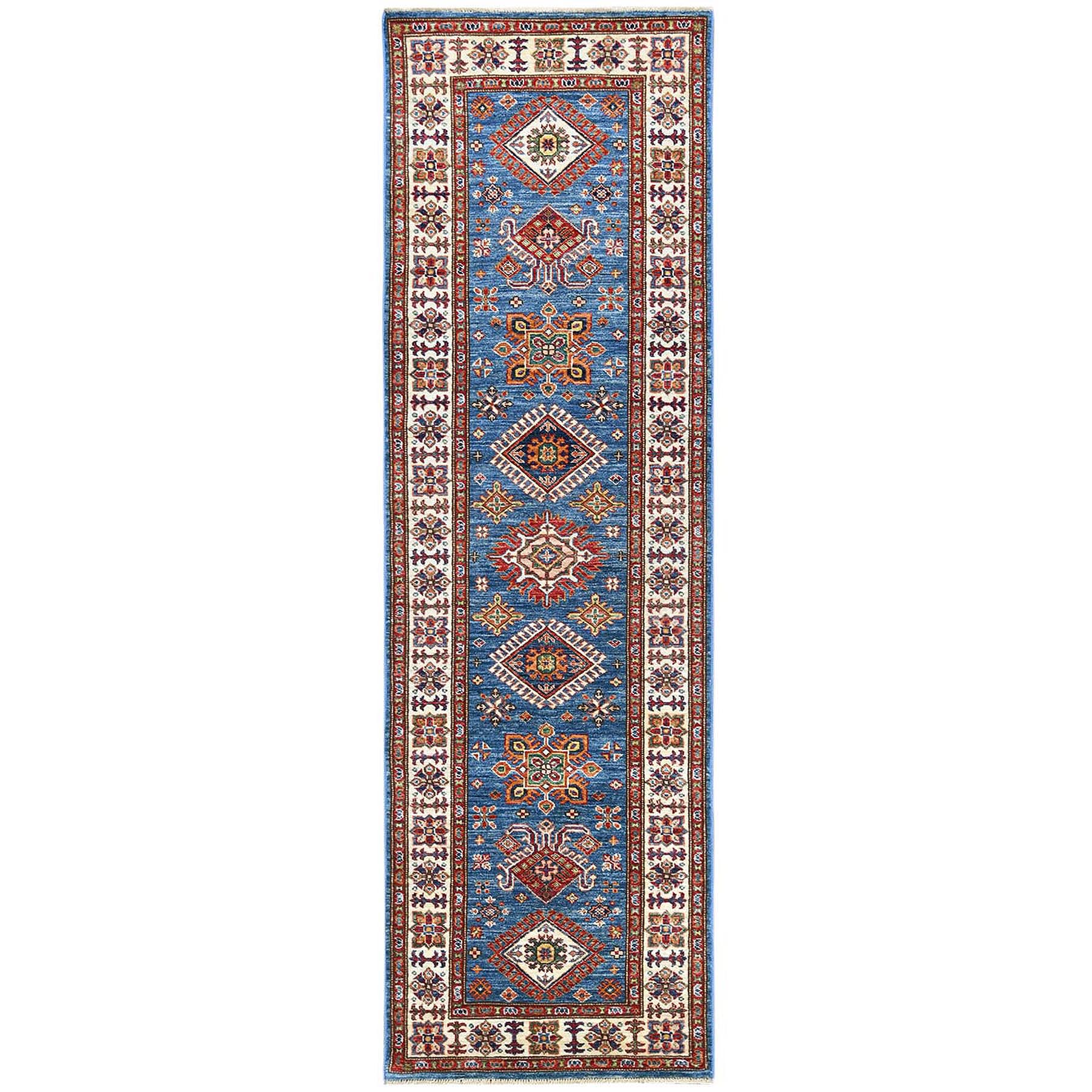 Caucasian Collection Hand Knotted Blue Rug No: 1121552