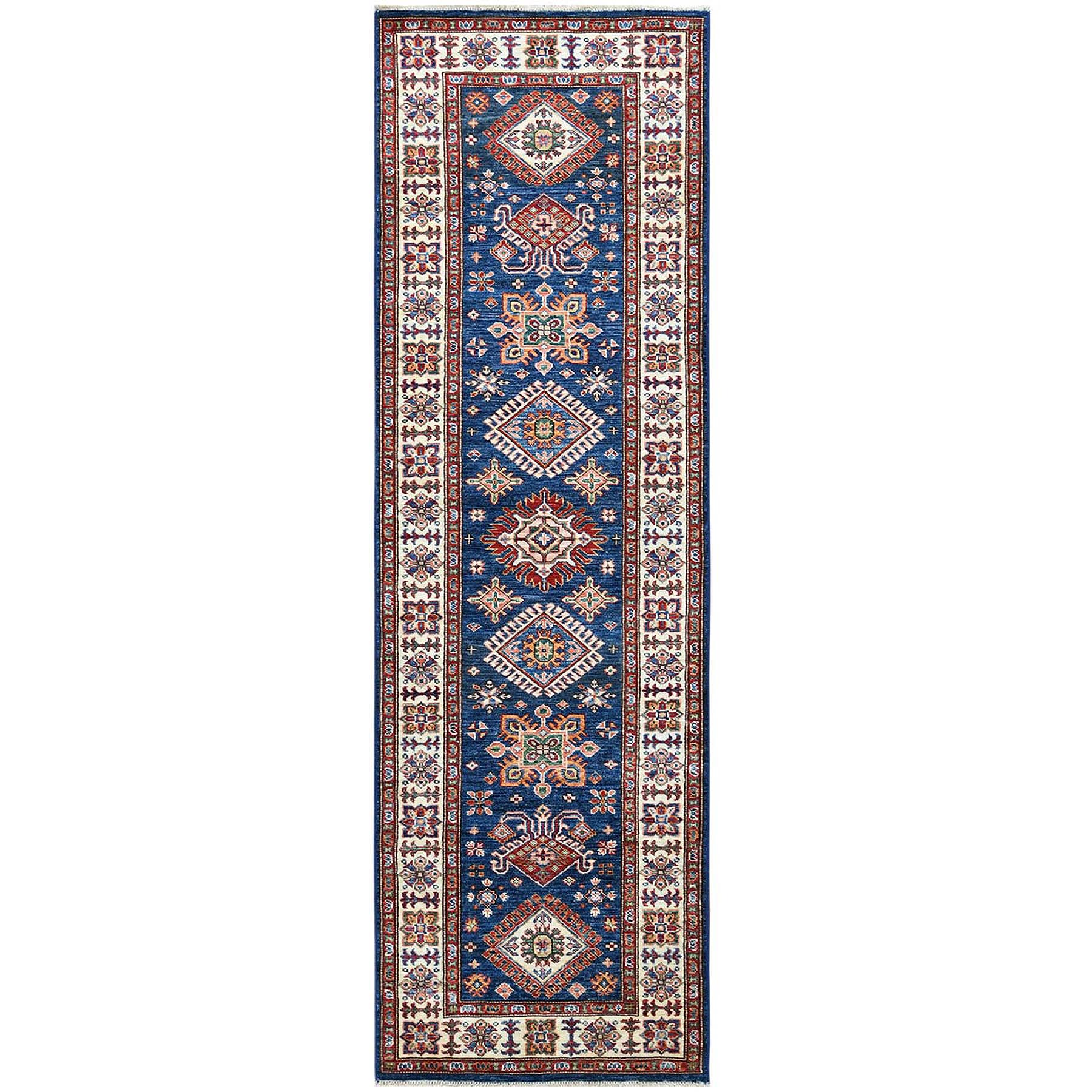 Caucasian Collection Hand Knotted Blue Rug No: 1121558