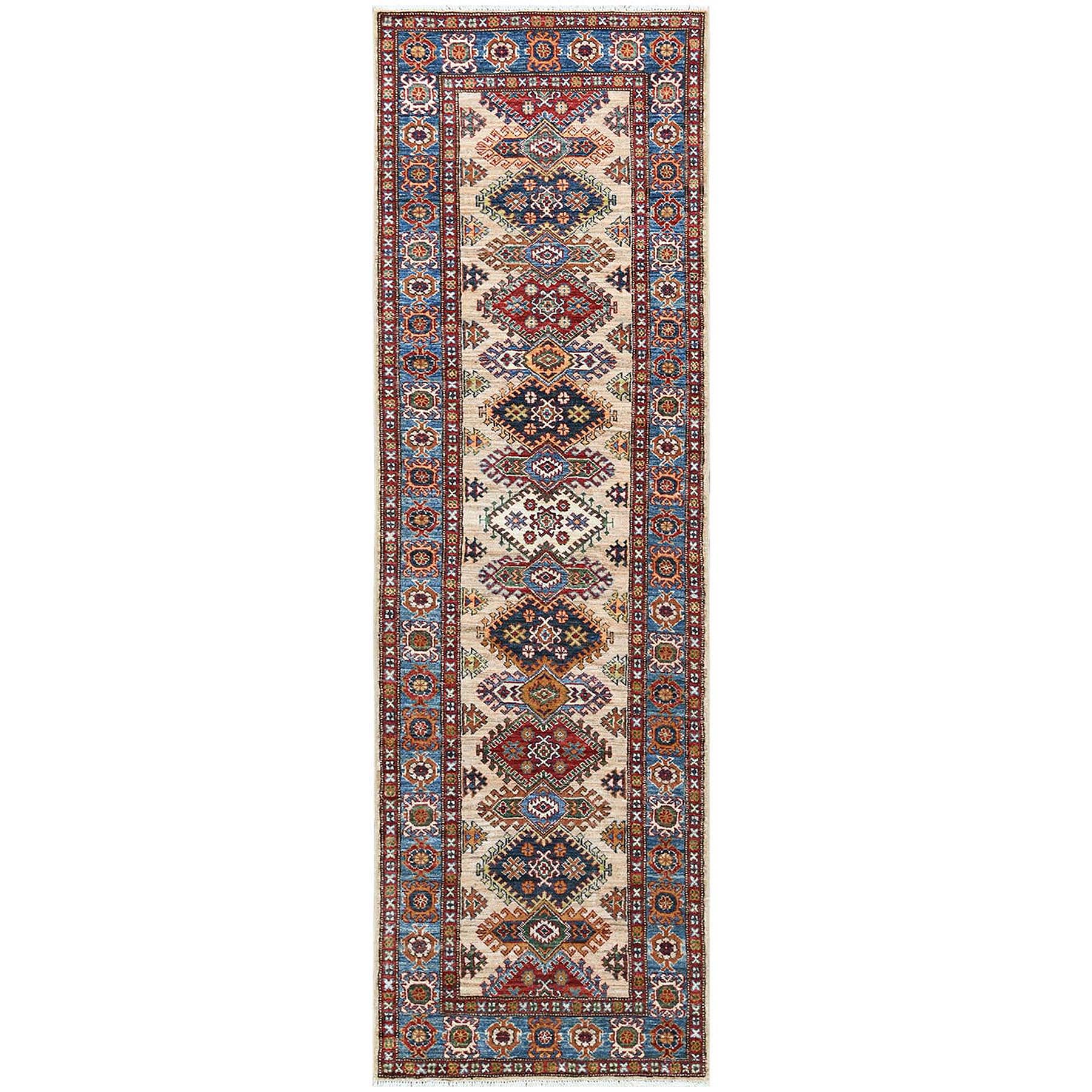 Caucasian Collection Hand Knotted Ivory Rug No: 1121564