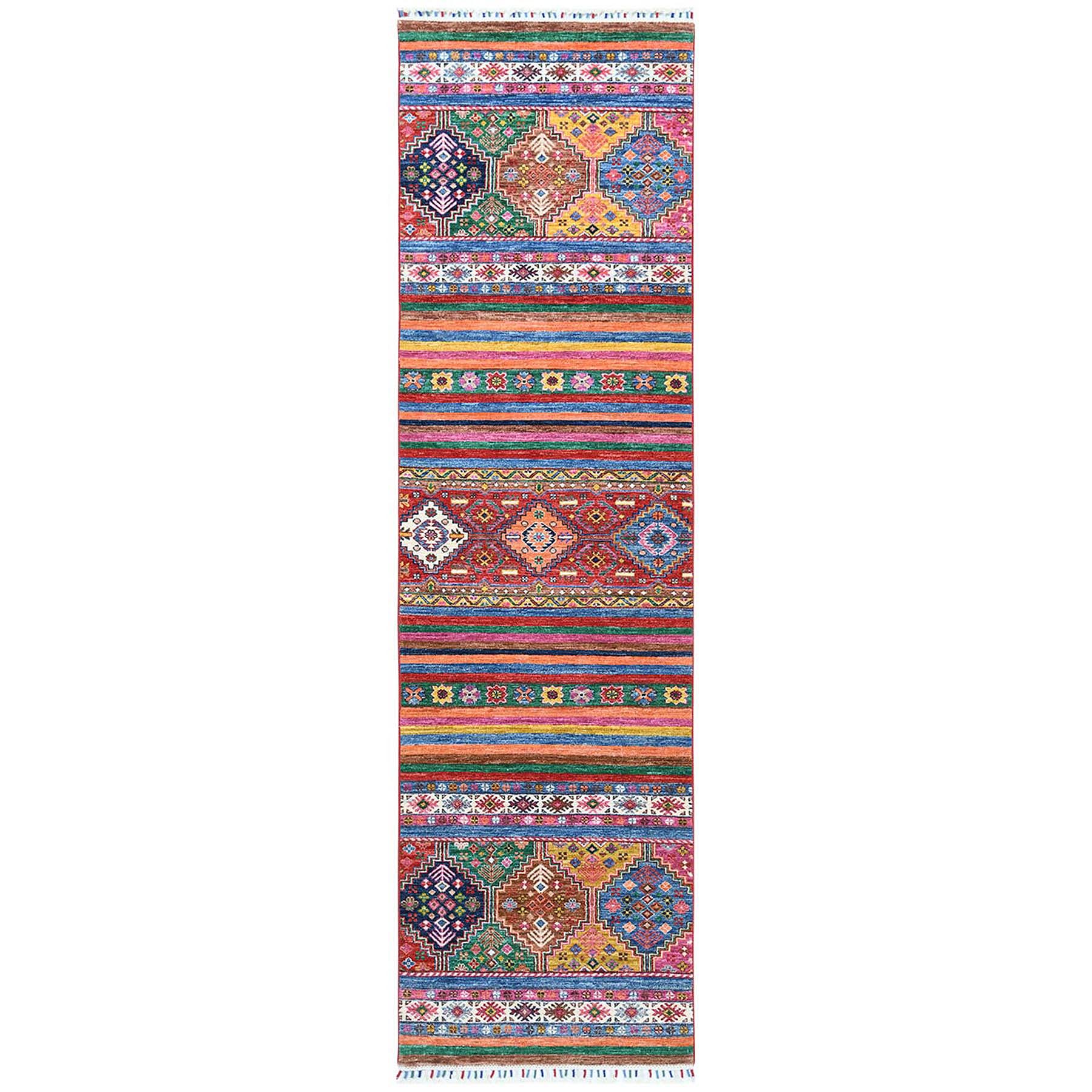 Caucasian Collection Hand Knotted Red Rug No: 1121688