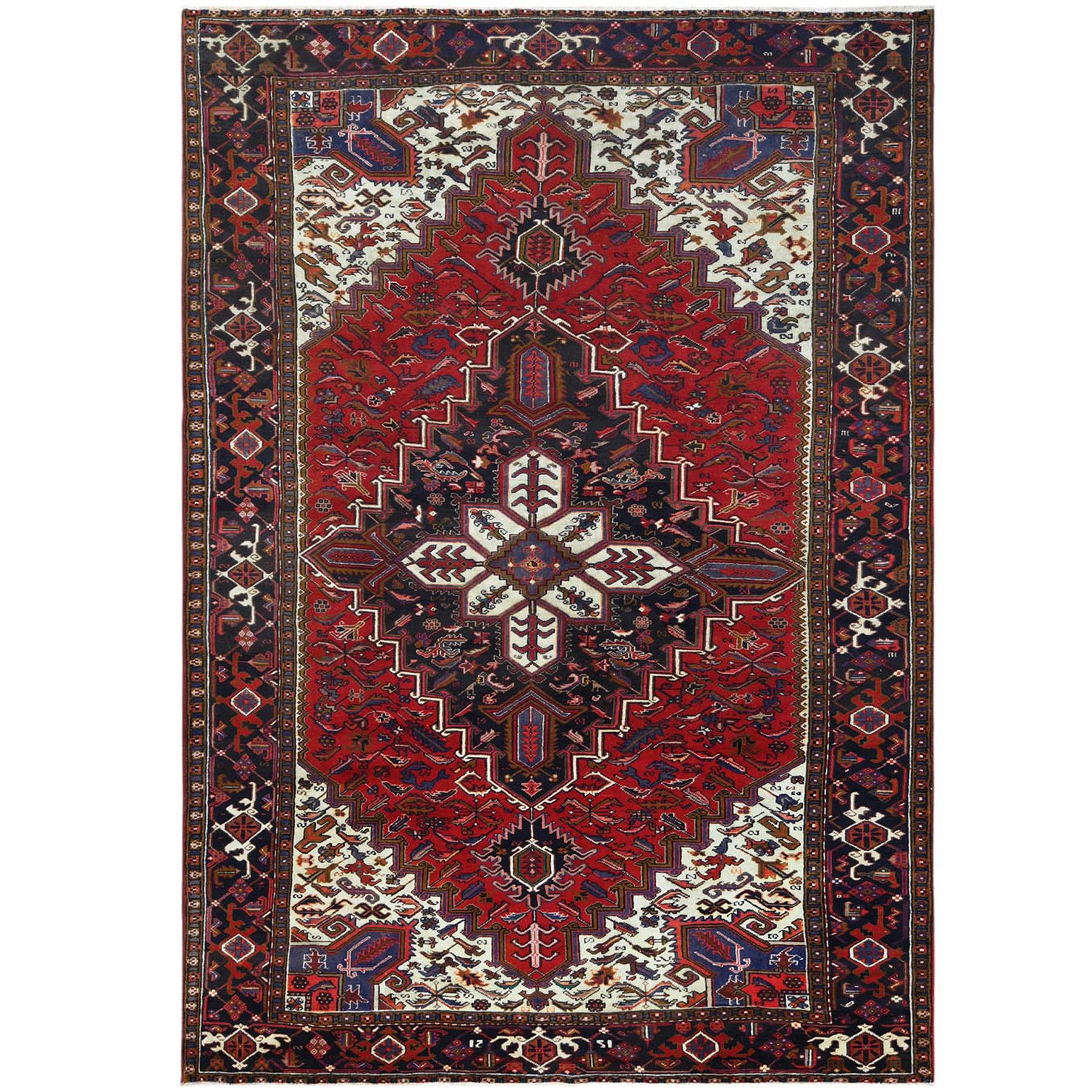Serapi Heriz and Bakhshayesh Collection Hand Knotted Red Rug No: 1121720