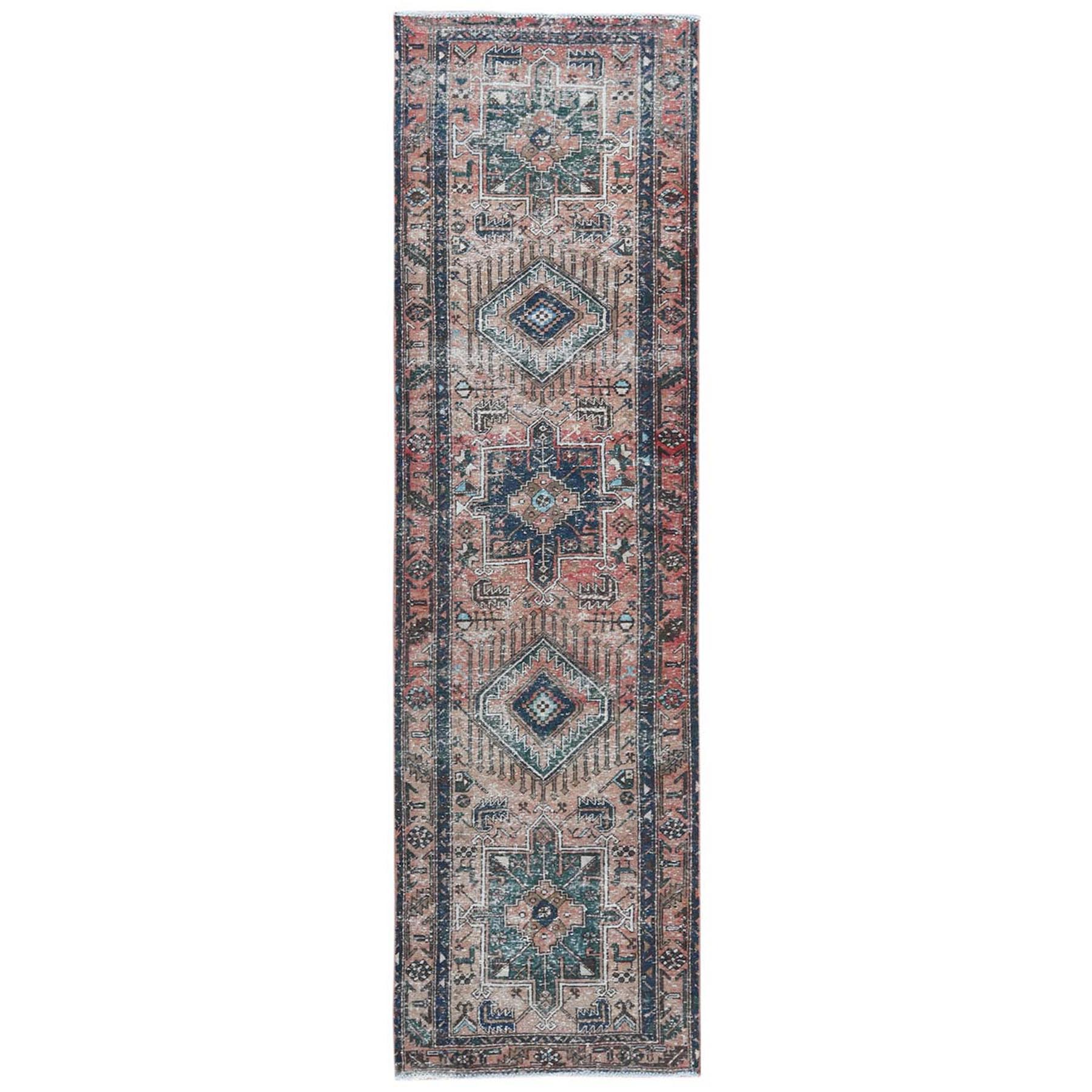 Fetneh Collection And Vintage Overdyed Collection Hand Knotted Red Rug No: 1121822