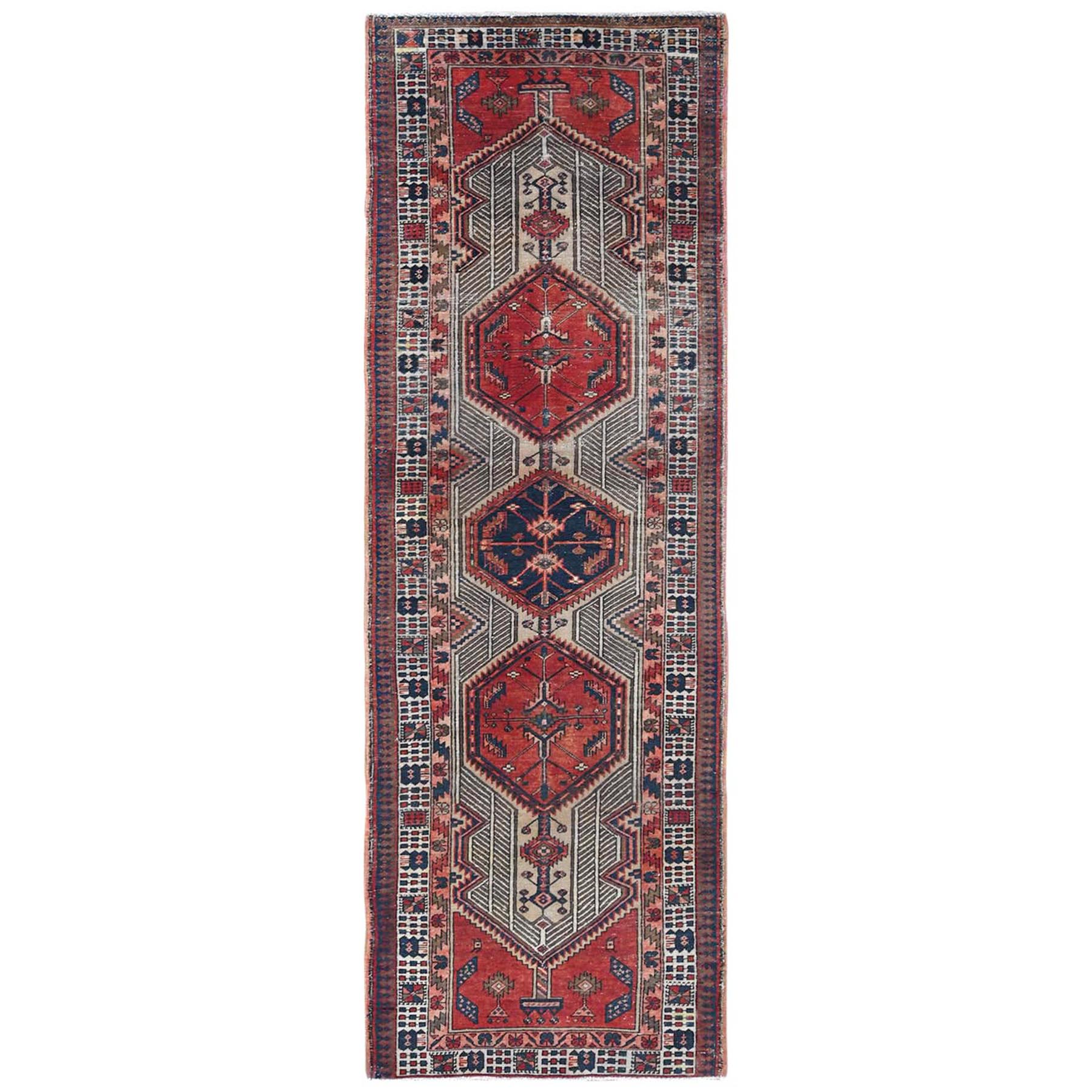 Fetneh Collection And Vintage Overdyed Collection Hand Knotted Ivory Rug No: 1121852