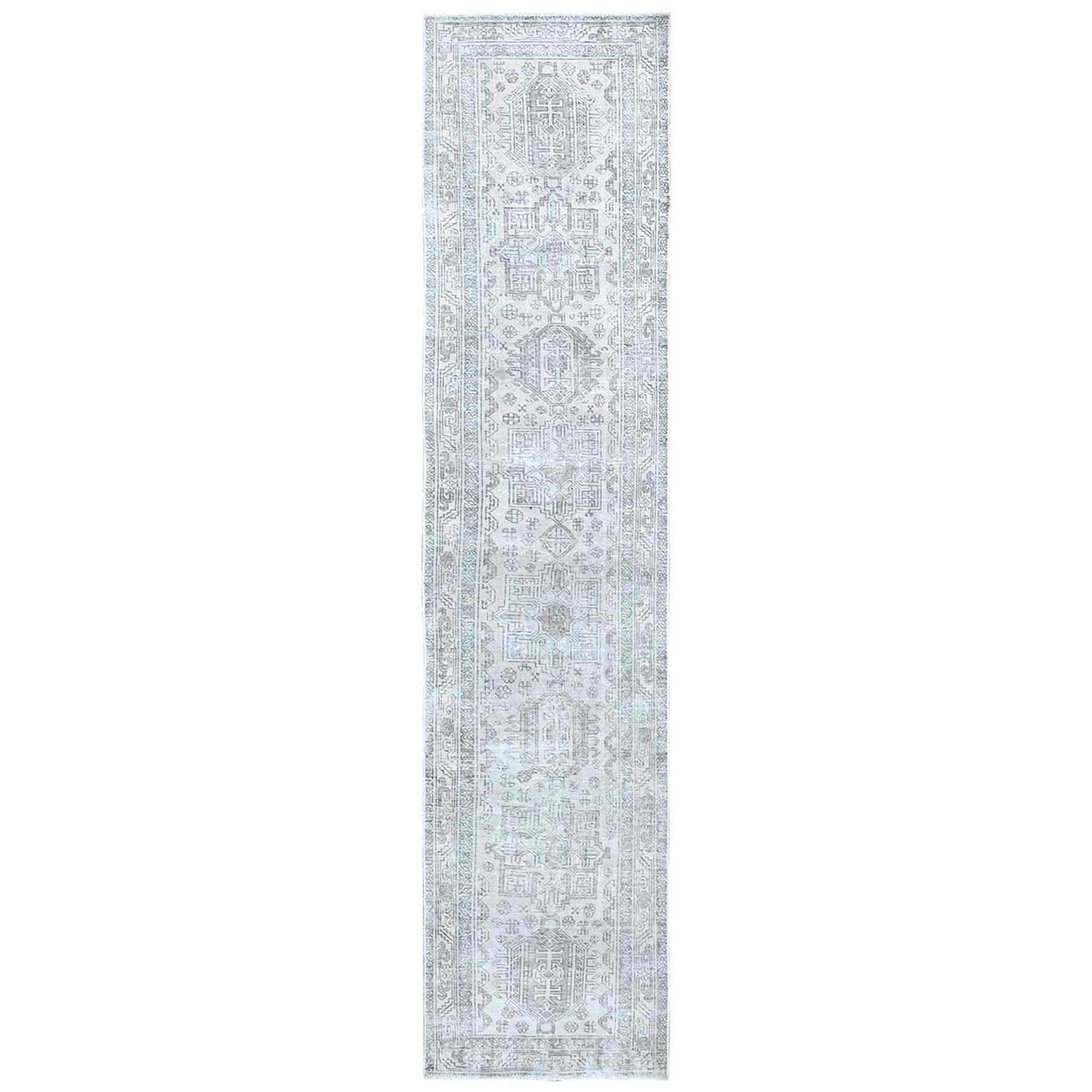 Fetneh Collection And Vintage Overdyed Collection Hand Knotted Ivory Rug No: 1121858