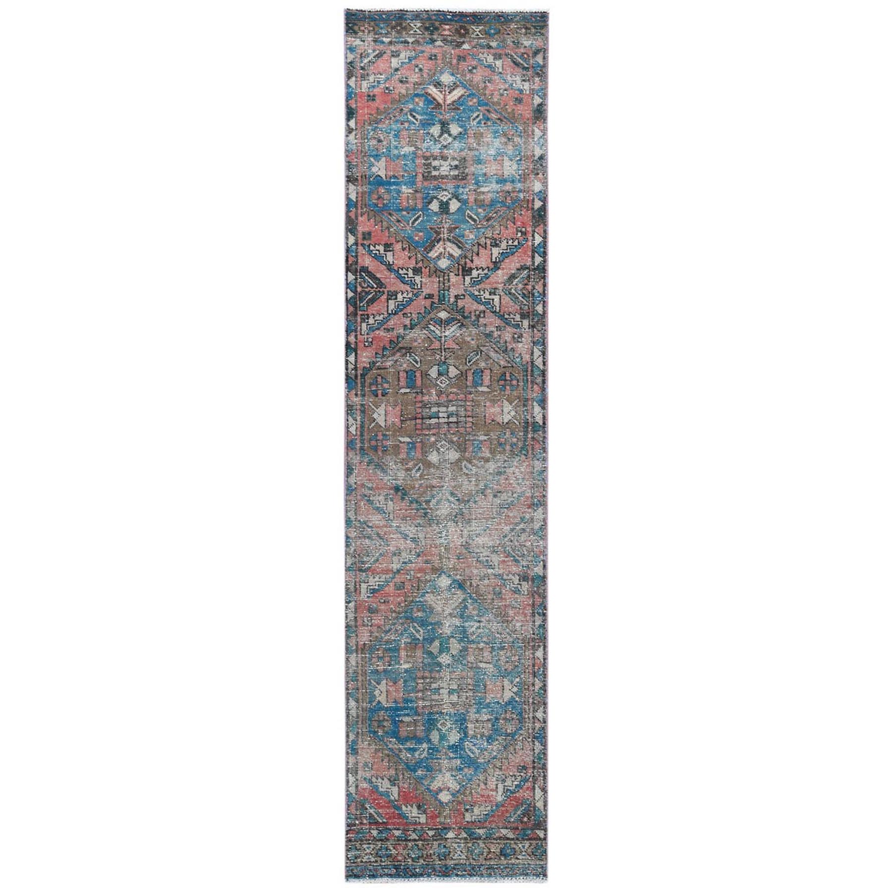 Fetneh Collection And Vintage Overdyed Collection Hand Knotted Red Rug No: 1121860