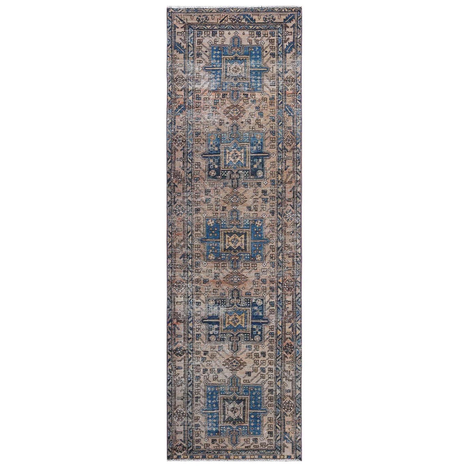 Fetneh Collection And Vintage Overdyed Collection Hand Knotted Brown Rug No: 1121870