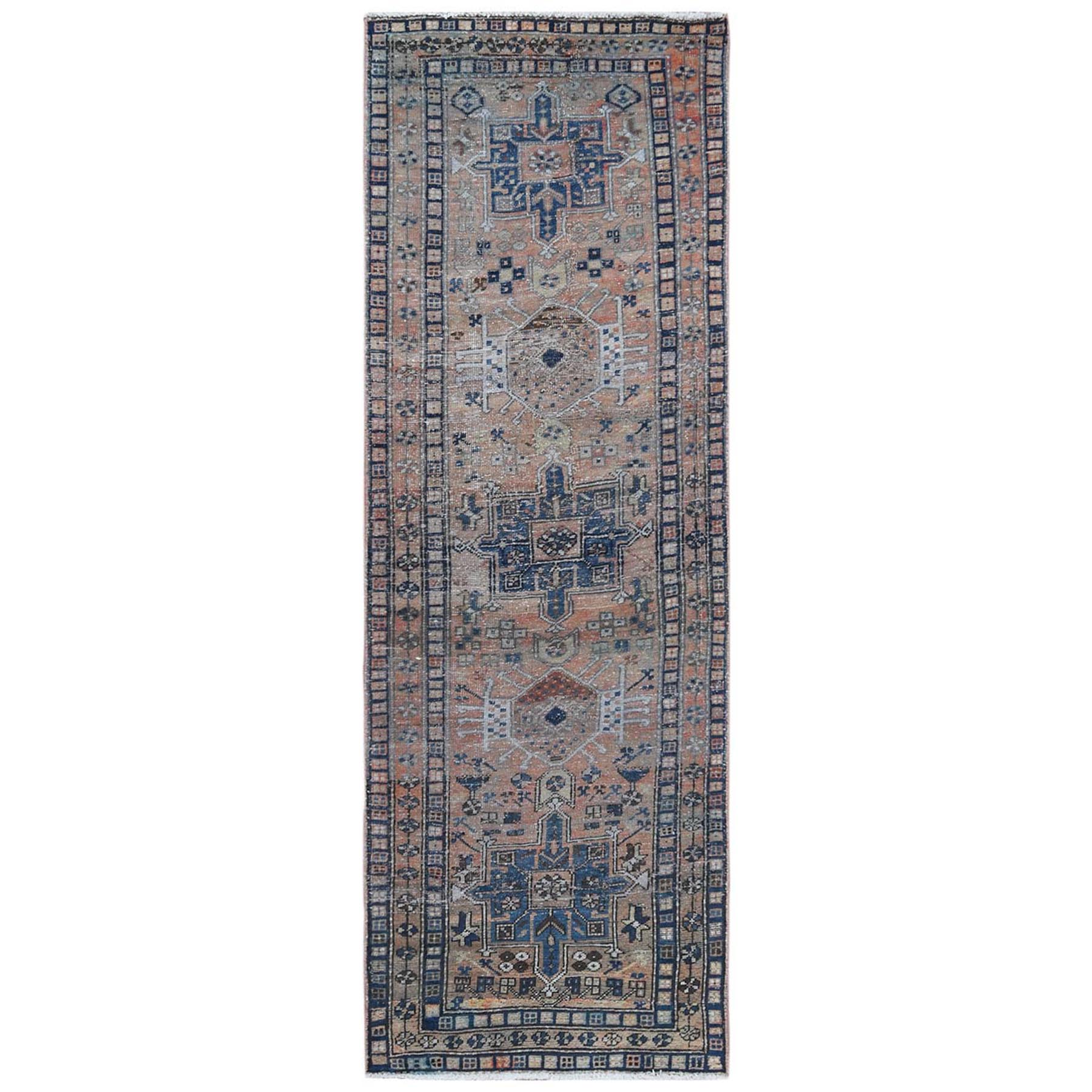 Fetneh Collection And Vintage Overdyed Collection Hand Knotted Brown Rug No: 1121880