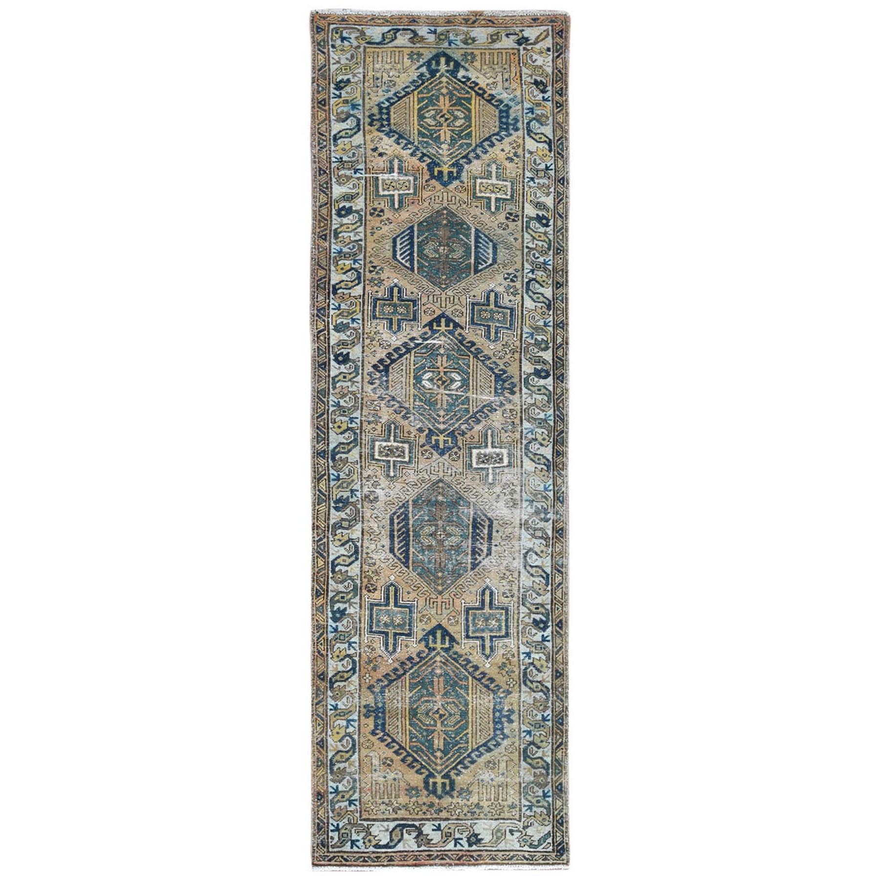 Fetneh Collection And Vintage Overdyed Collection Hand Knotted Brown Rug No: 1121890