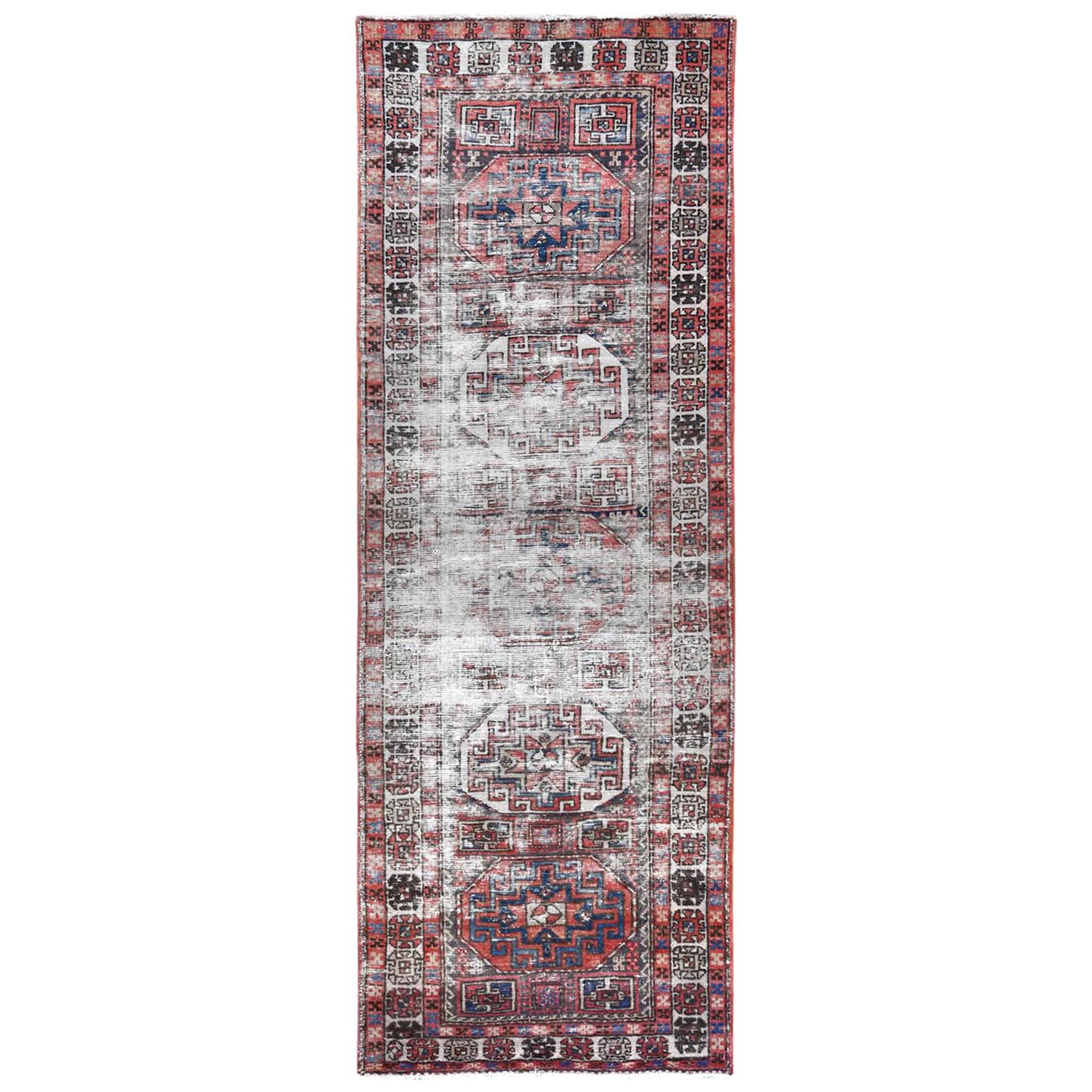Fetneh Collection And Vintage Overdyed Collection Hand Knotted Red Rug No: 1121892