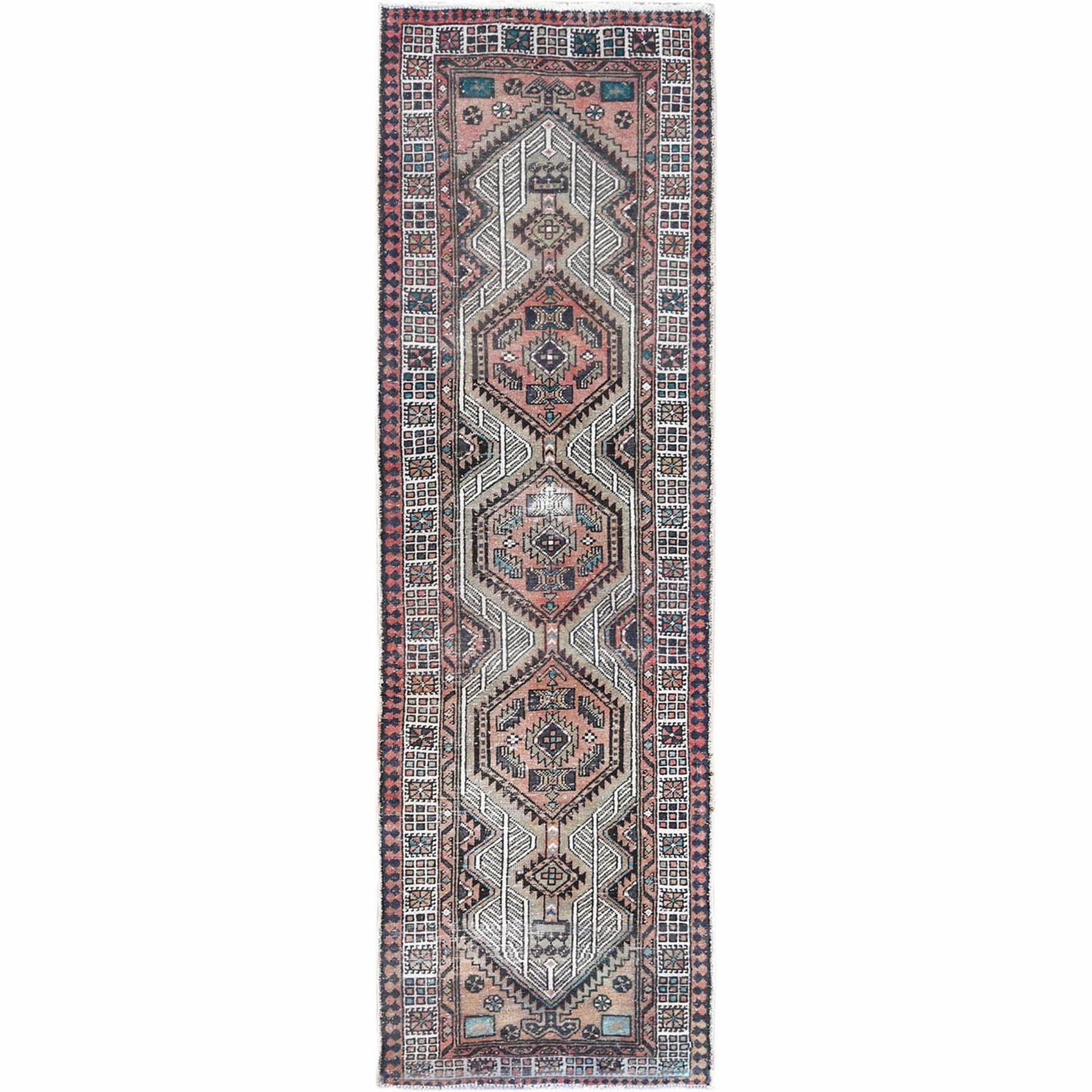 Fetneh Collection And Vintage Overdyed Collection Hand Knotted Red Rug No: 1121928