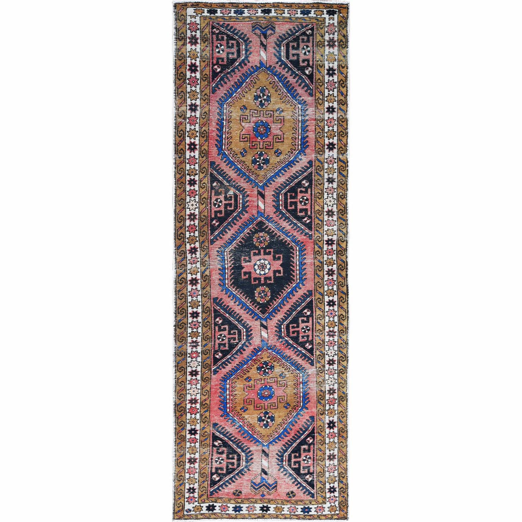 Fetneh Collection And Vintage Overdyed Collection Hand Knotted Pink Rug No: 1121986