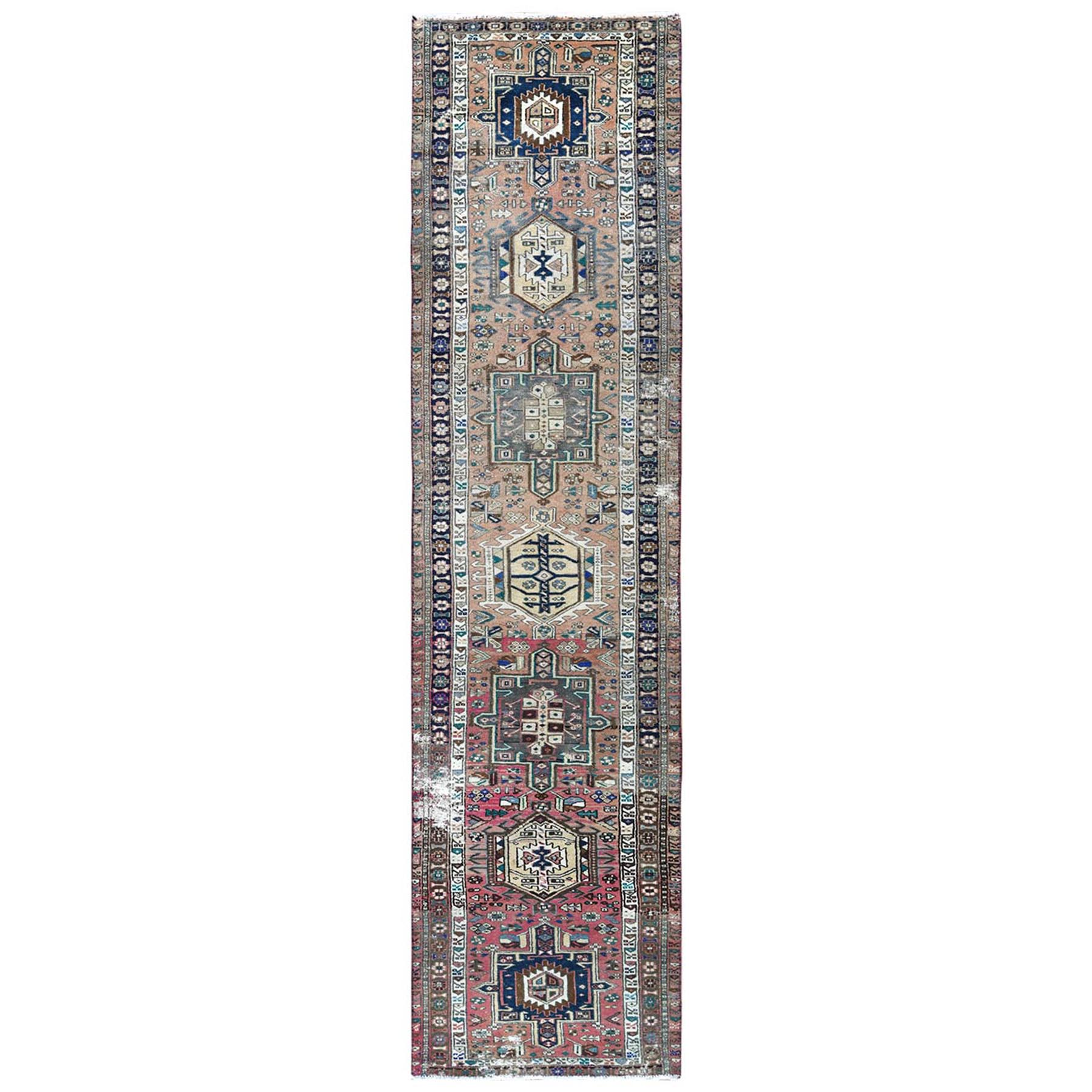Fetneh Collection And Vintage Overdyed Collection Hand Knotted Red Rug No: 1122016