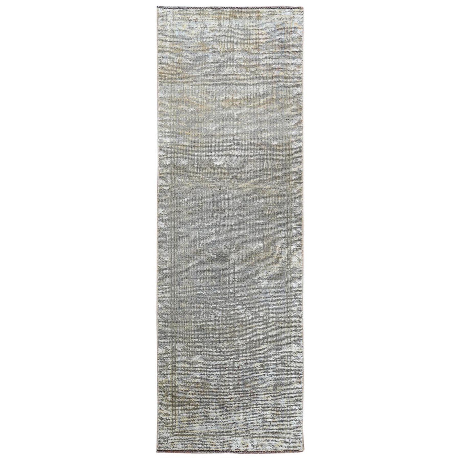 Fetneh Collection And Vintage Overdyed Collection Hand Knotted Beige Rug No: 1122042