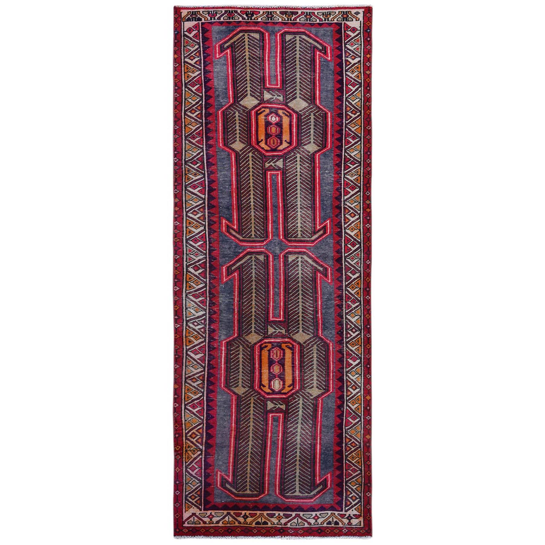 Fetneh Collection And Vintage Overdyed Collection Hand Knotted Pink Rug No: 1122080
