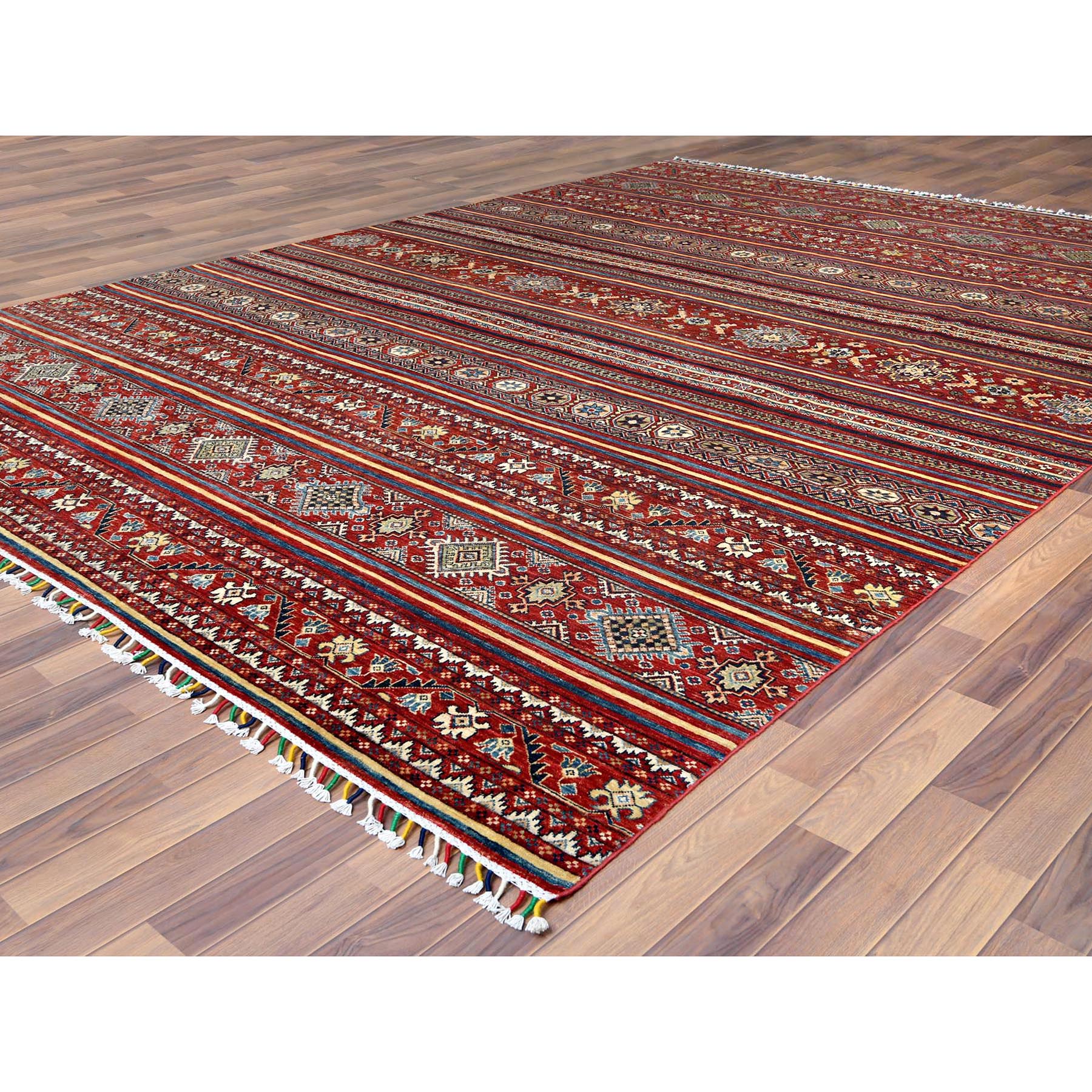 Caucasian Collection Hand Knotted Red 1122260 Rug