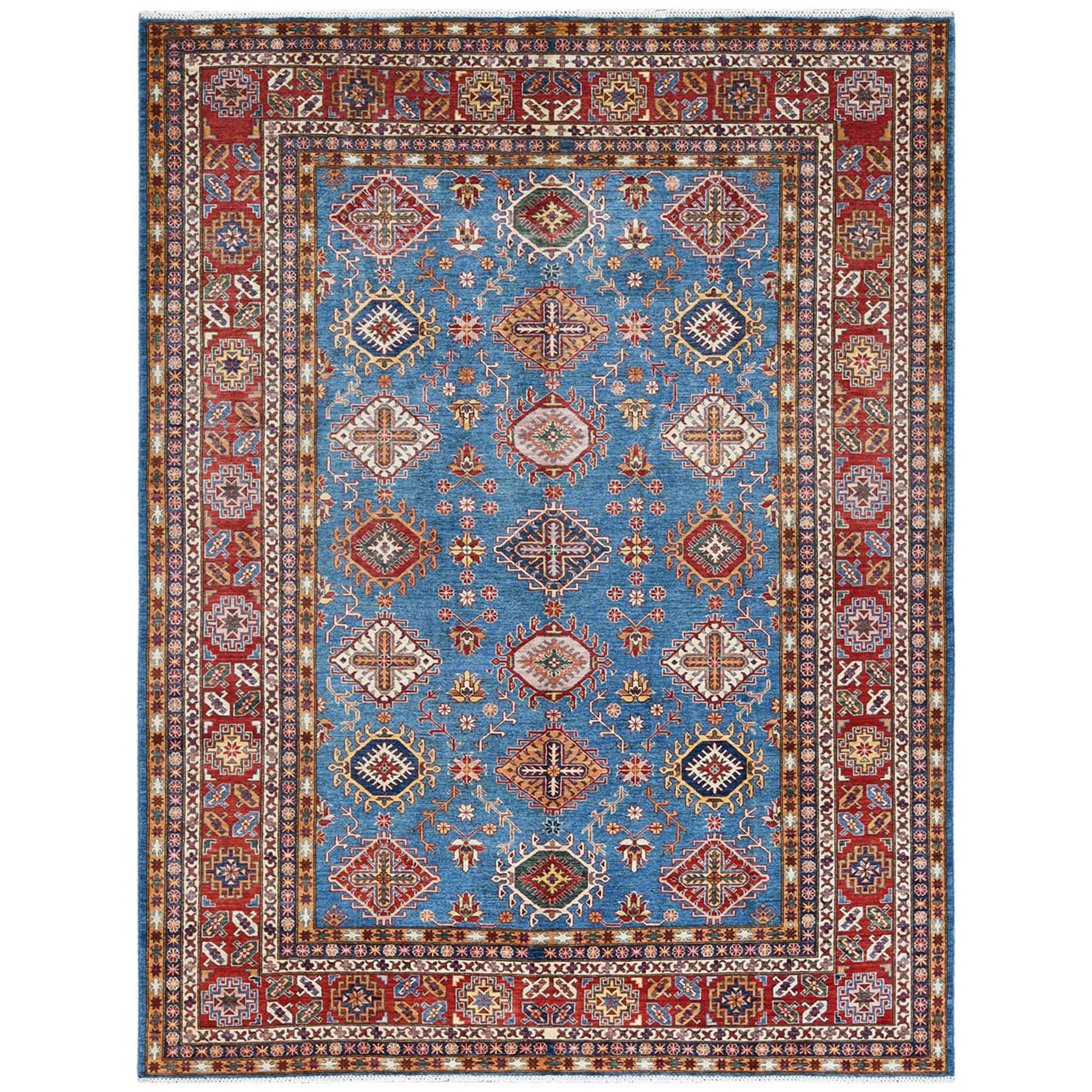 Caucasian Collection Hand Knotted Blue Rug No: 1122284
