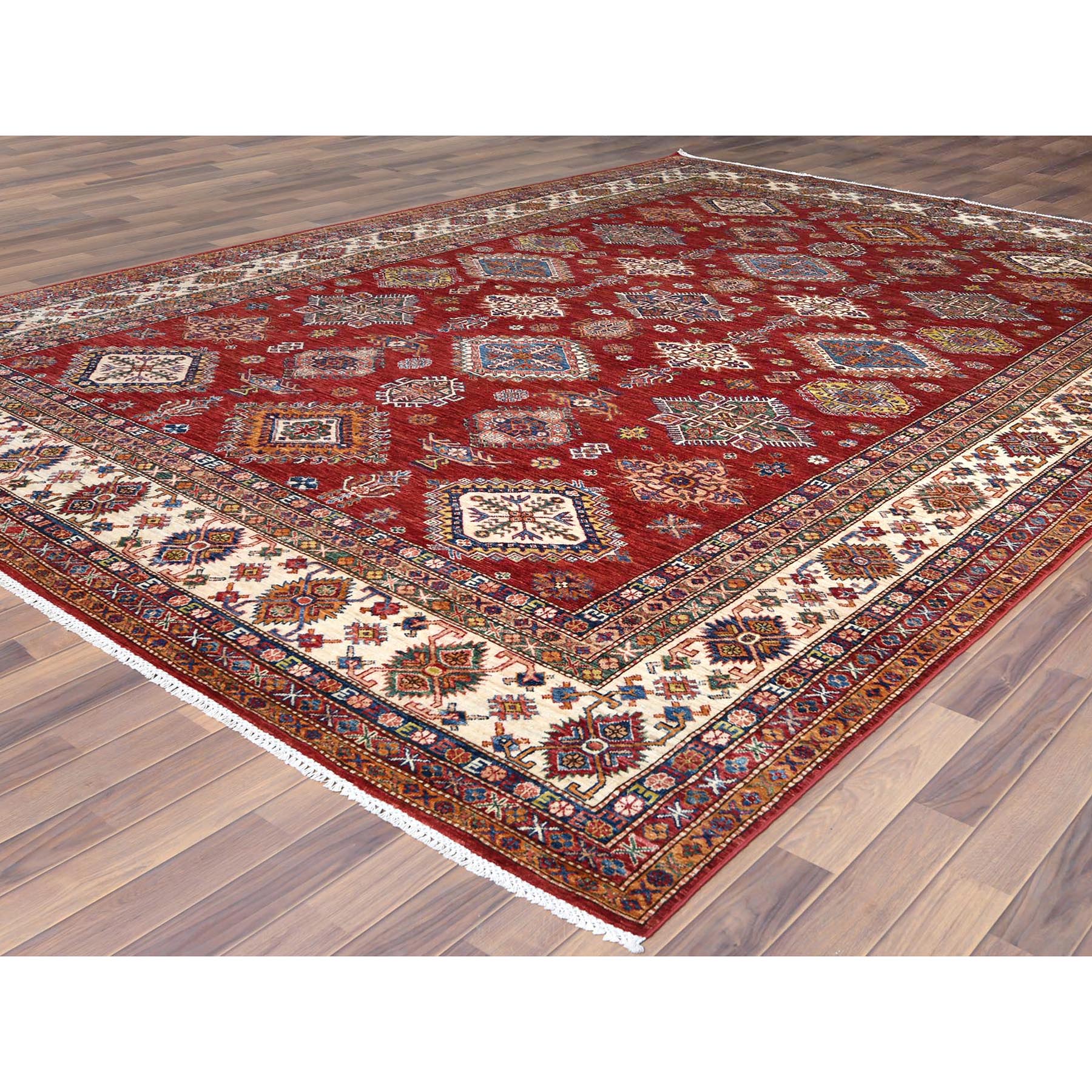Caucasian Collection Hand Knotted Red 1122302 Rug