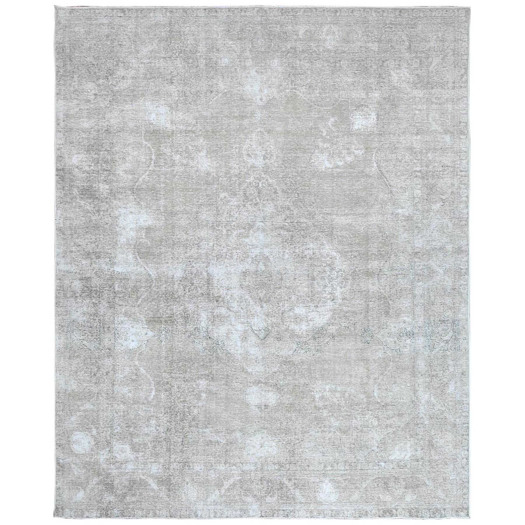 Fetneh Collection And Vintage Overdyed Collection Hand Knotted Ivory 1122430 Rug