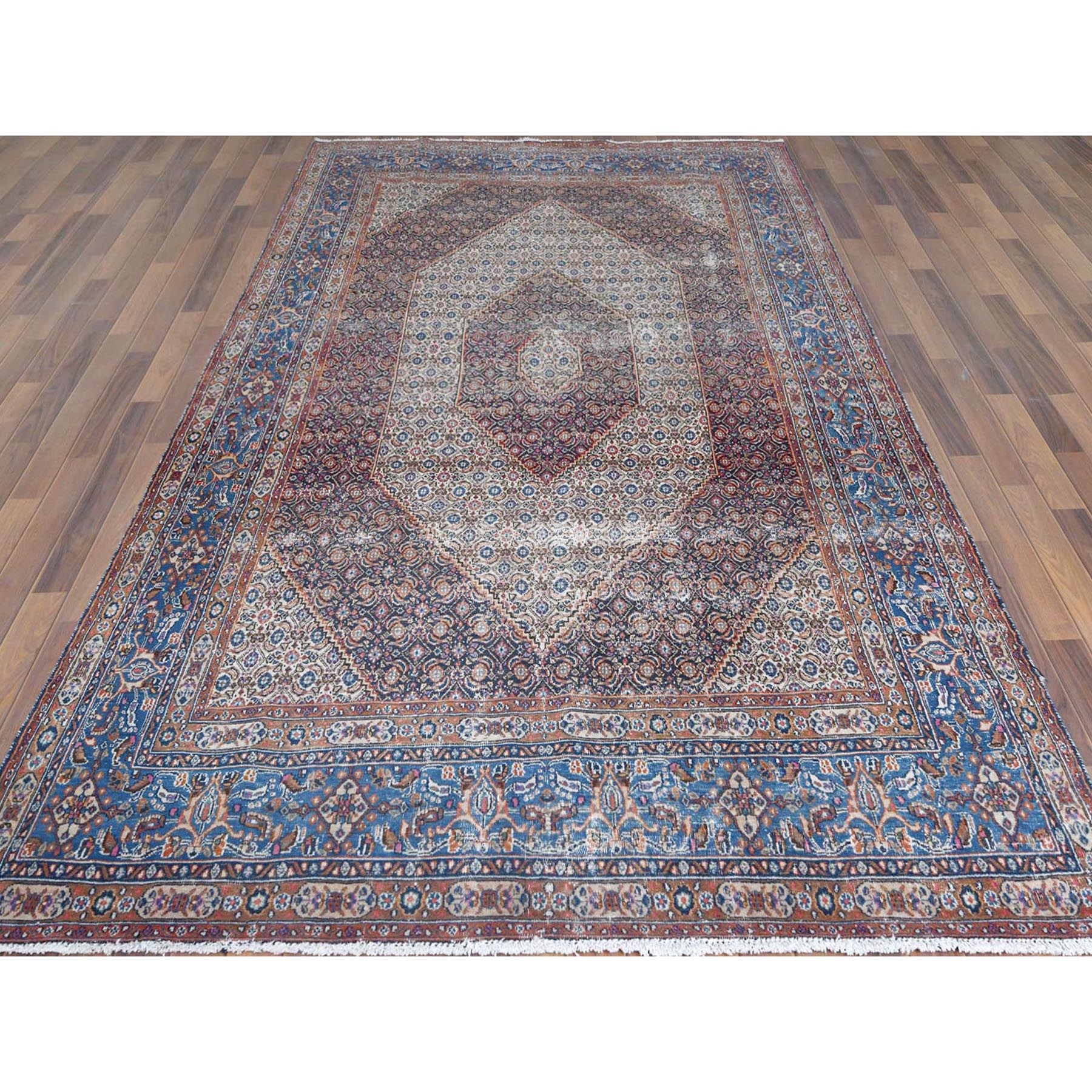 Fetneh Collection And Vintage Overdyed Collection Hand Knotted Ivory 1122494 Rug