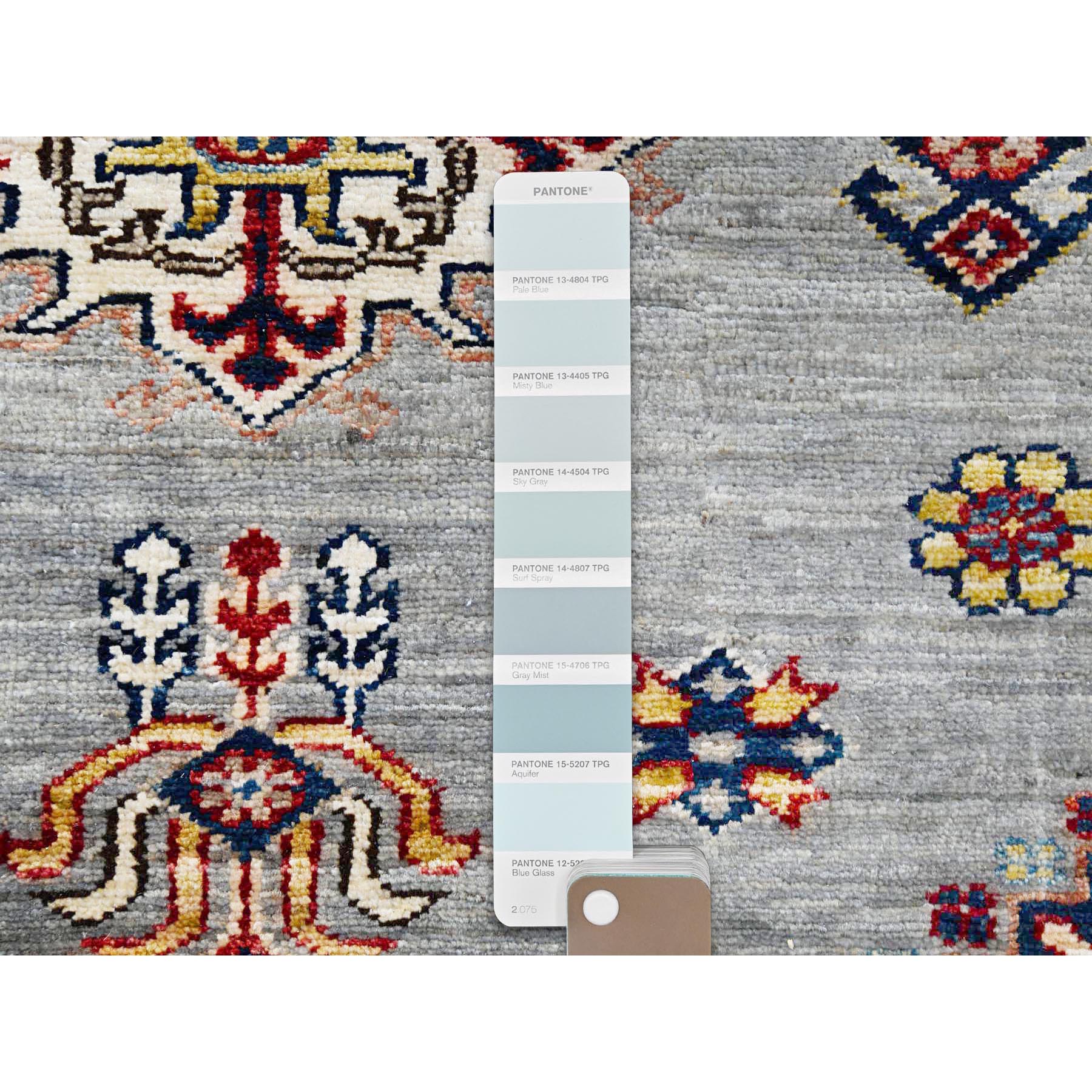 Caucasian Collection Hand Knotted Grey 1122530 Rug