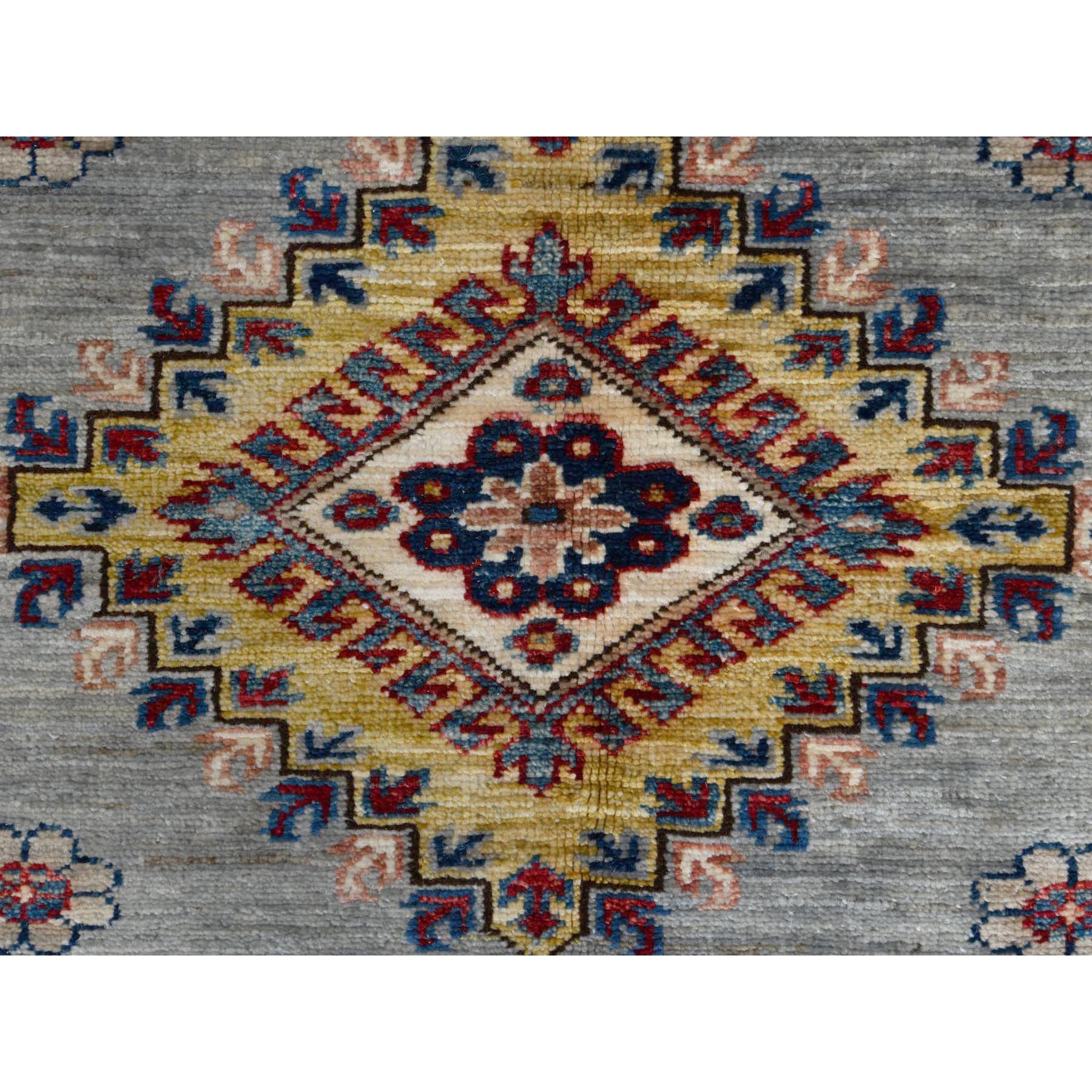 Caucasian Collection Hand Knotted Grey 1122530 Rug