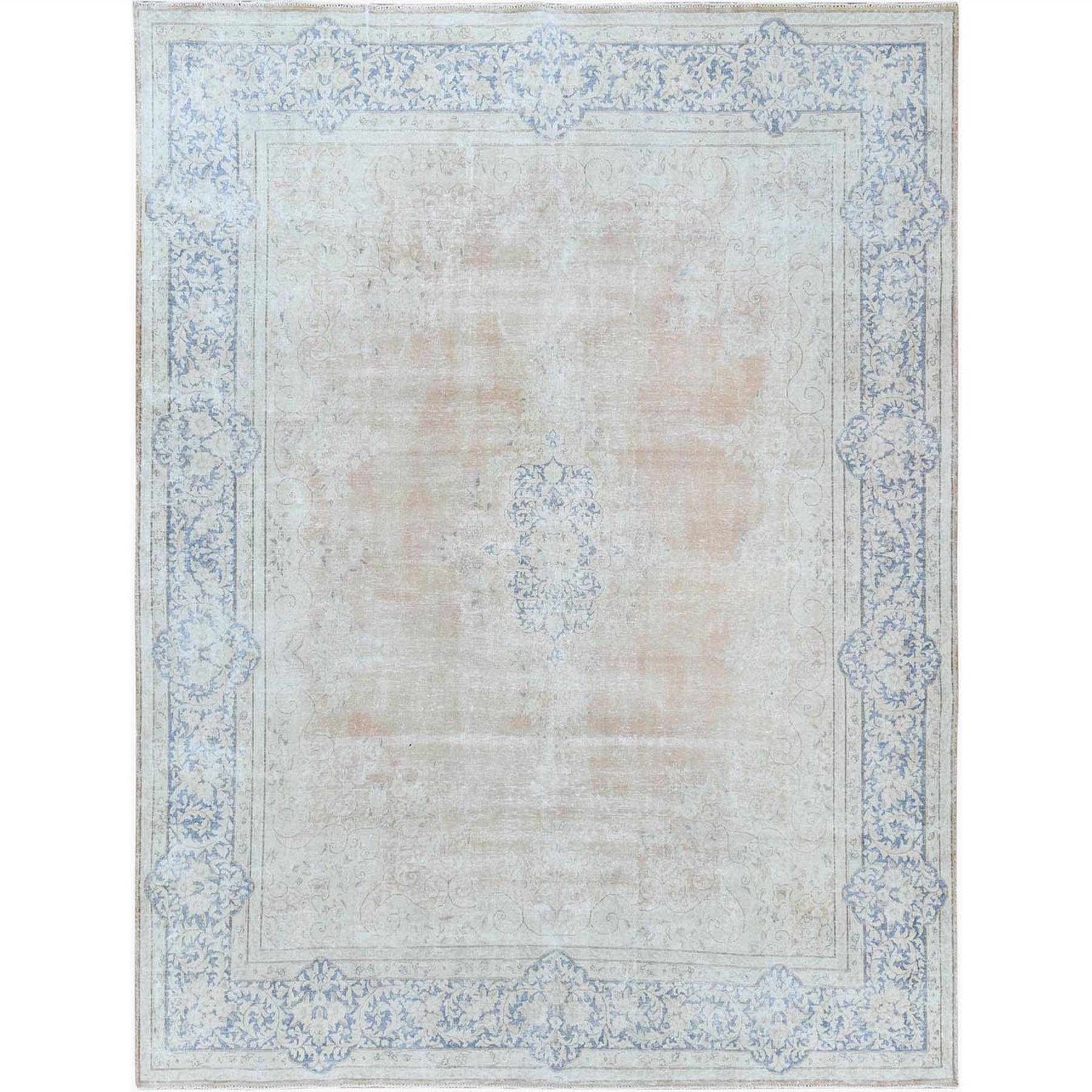 Fetneh Collection And Vintage Overdyed Collection Hand Knotted Beige Rug No: 1122642