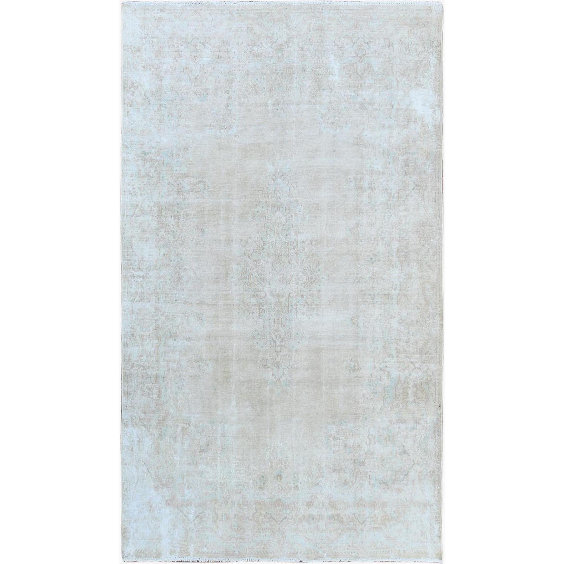 Fetneh Collection And Vintage Overdyed Collection Hand Knotted Ivory Rug No: 1122680